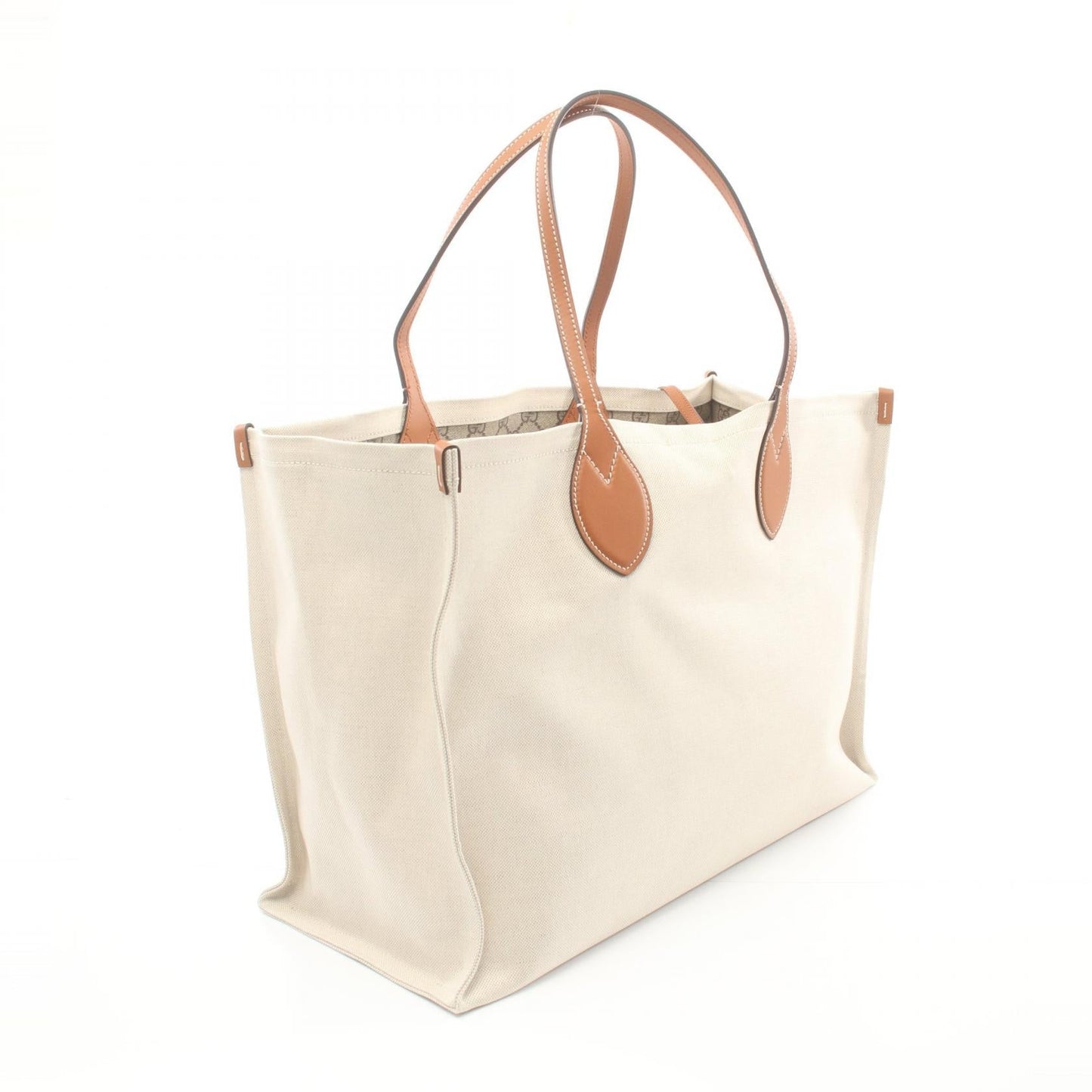 Luxury Gucci Trending 2025 Canvas Leather Print Tote Bag