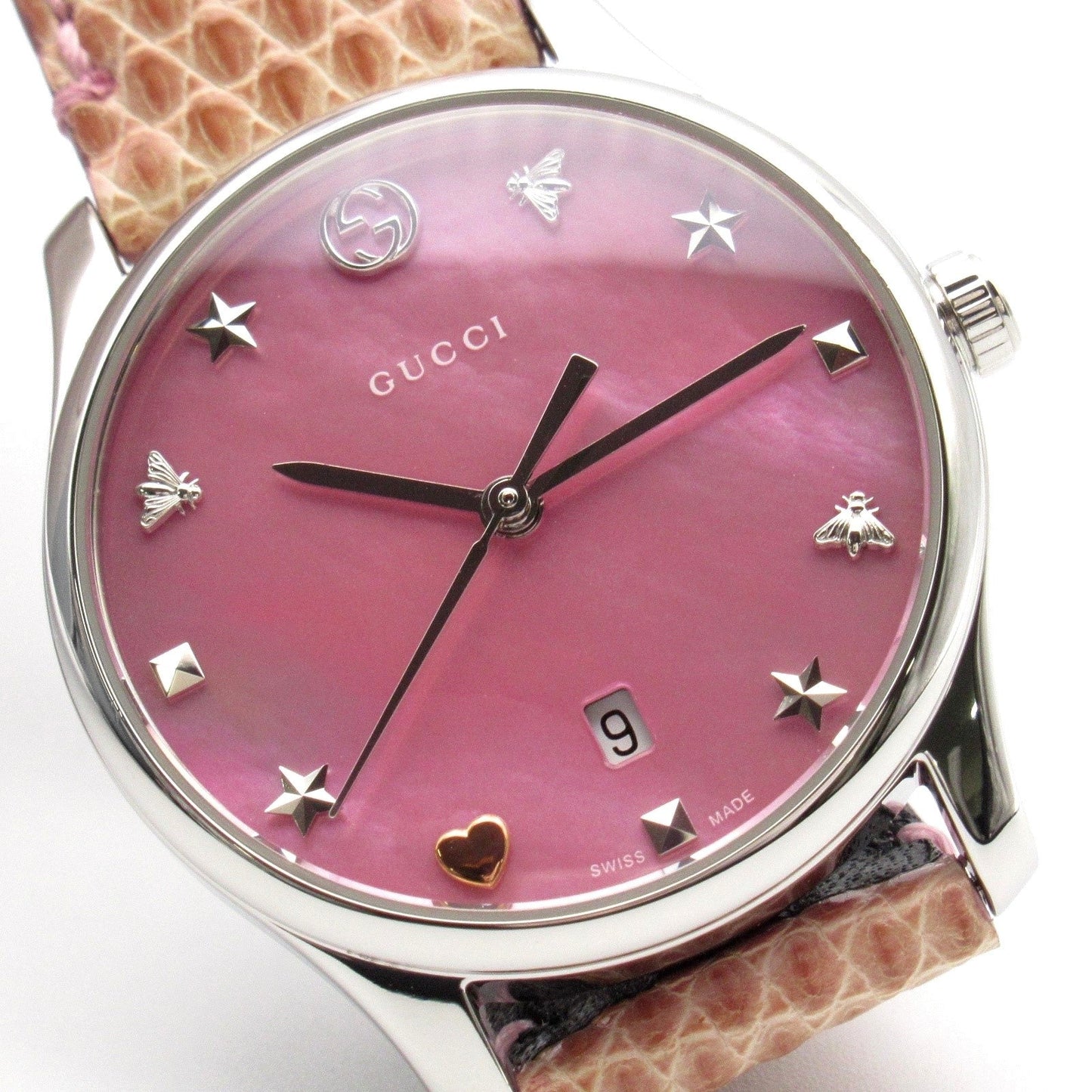 Luxury Gucci Trending 2025 G-Timeless Watch Stainless Steel Lizard Leather