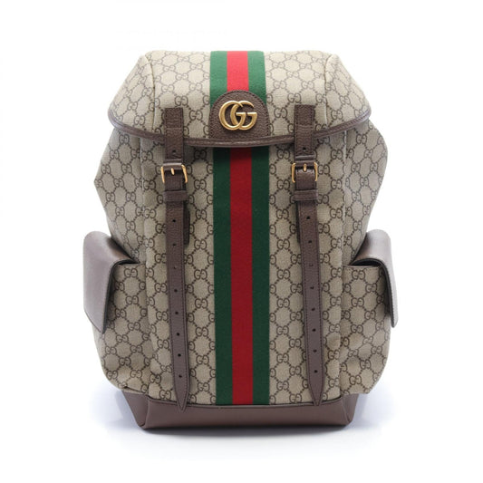 Luxury Gucci Trending 2025 Ophidia GG Supreme Backpack PVC Canvas Leather