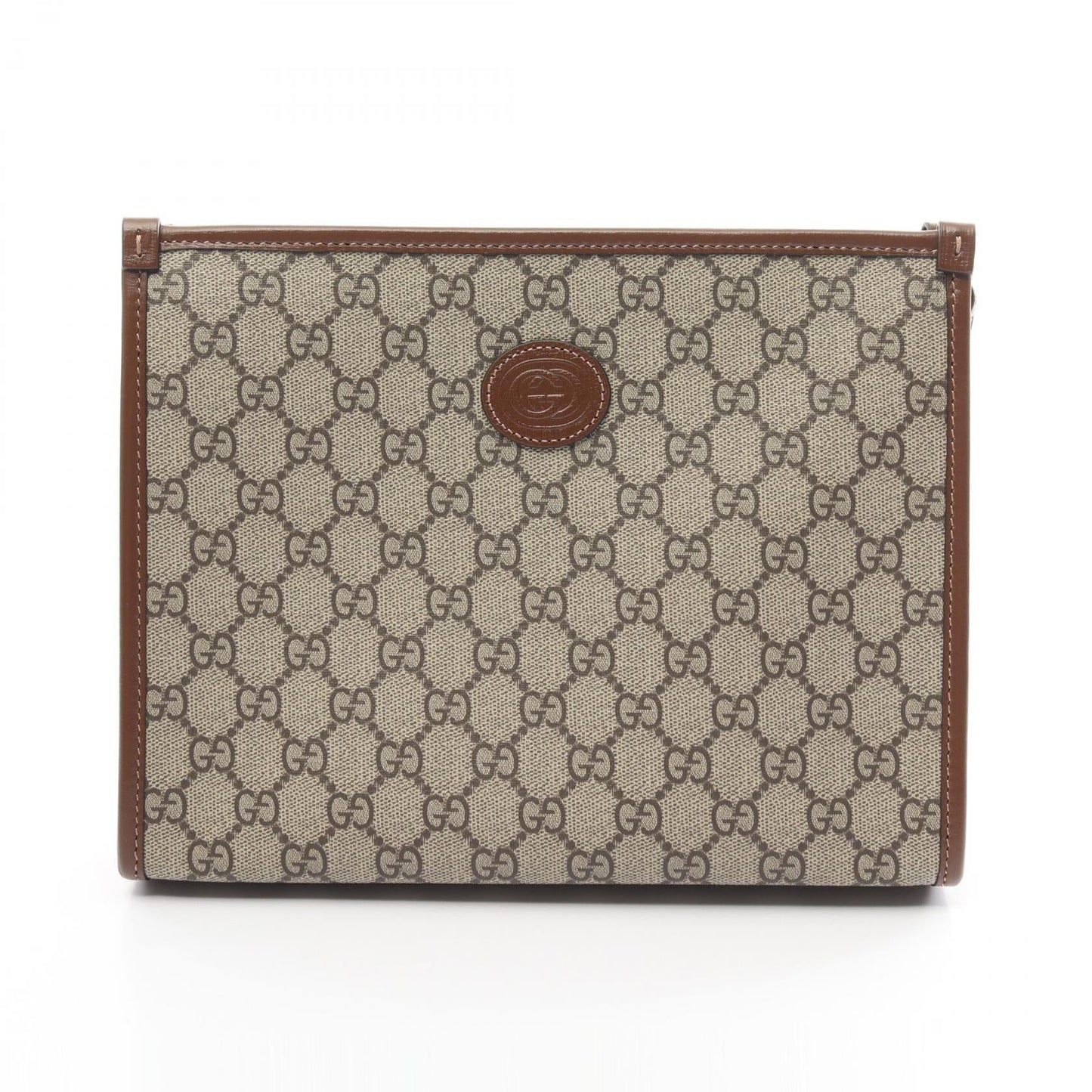 Luxury Gucci Trending 2025 GG Supreme Clutch Bag Beige/Brown