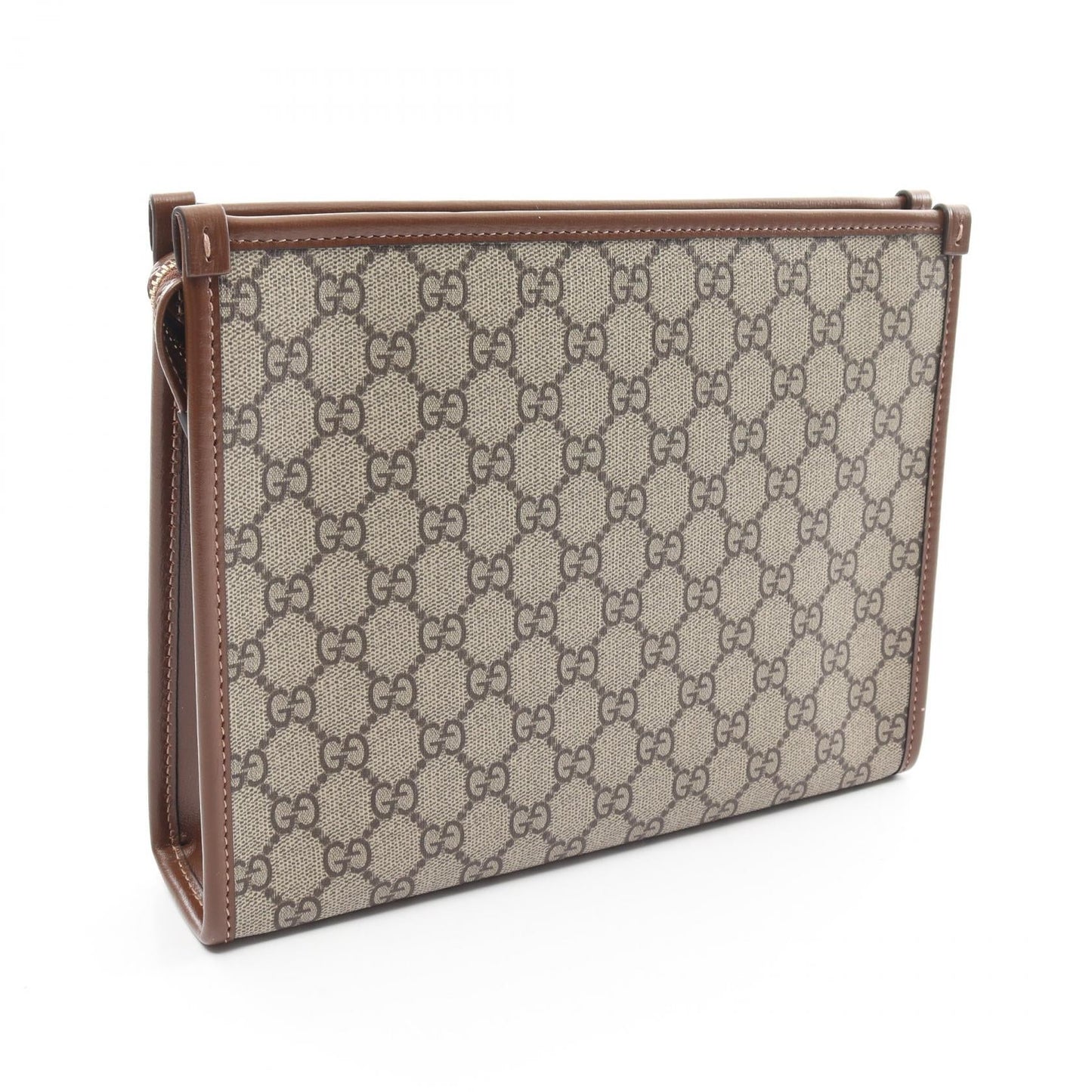 Luxury Gucci Trending 2025 GG Supreme Clutch Bag Beige/Brown