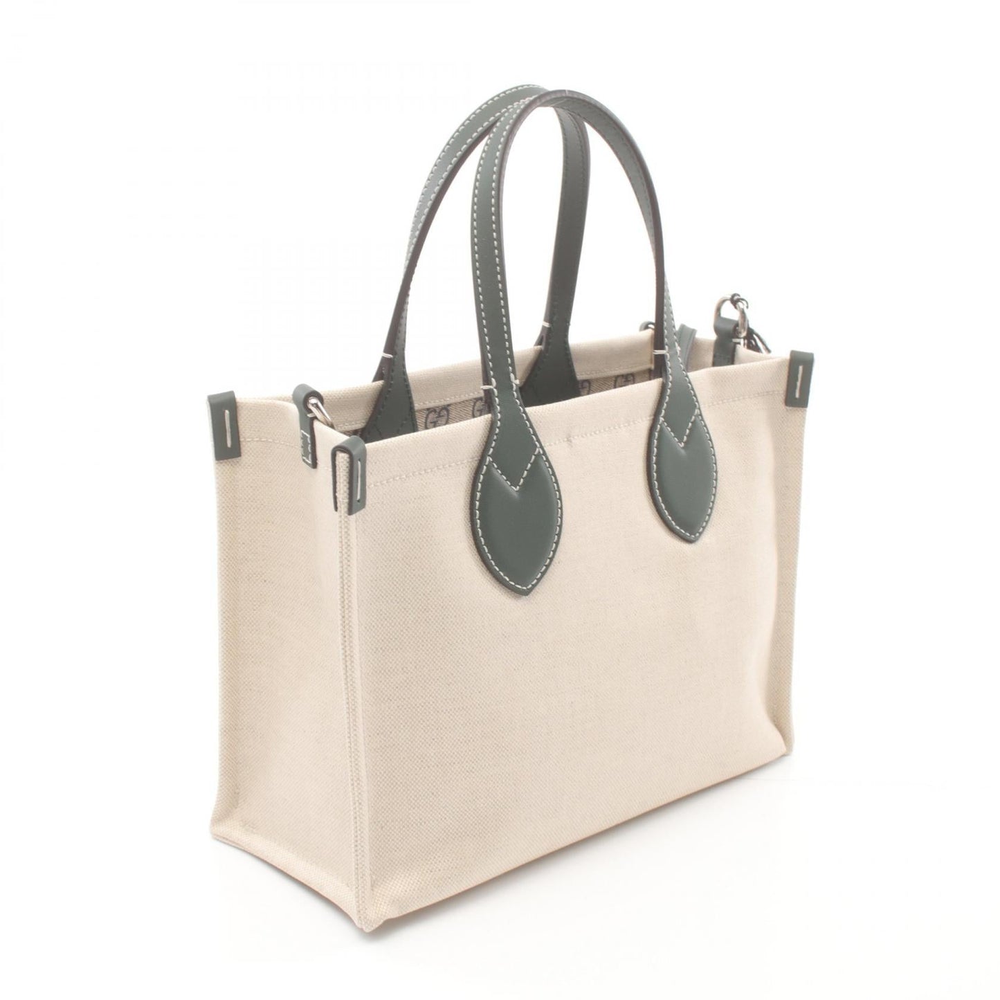 Luxury Gucci Trending 2025 Canvas Leather Mini Tote Bag