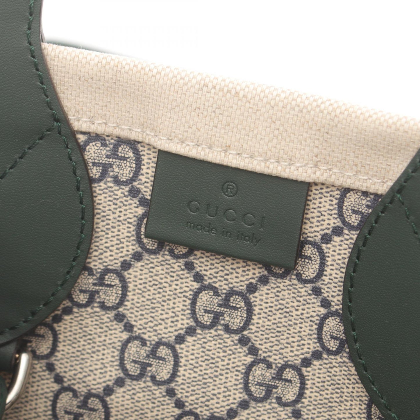 Luxury Gucci Trending 2025 Canvas Leather Mini Tote Bag