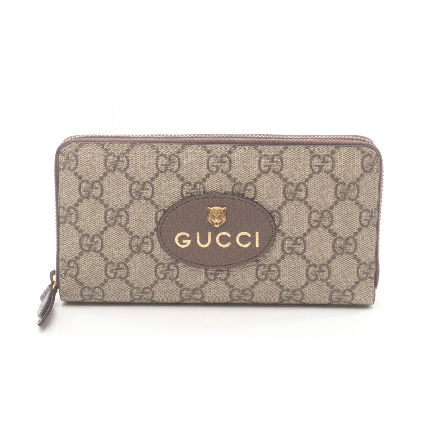 Luxury Gucci Trending 2025 GG Supreme Round Wallet PVC Leather