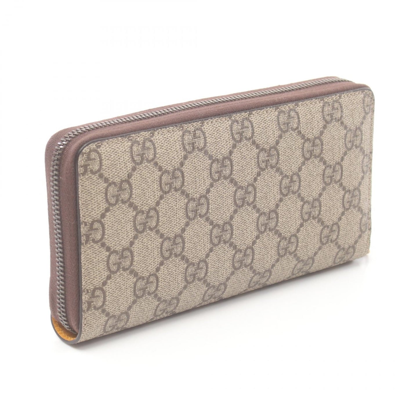 Luxury Gucci Trending 2025 GG Supreme Round Wallet PVC Leather