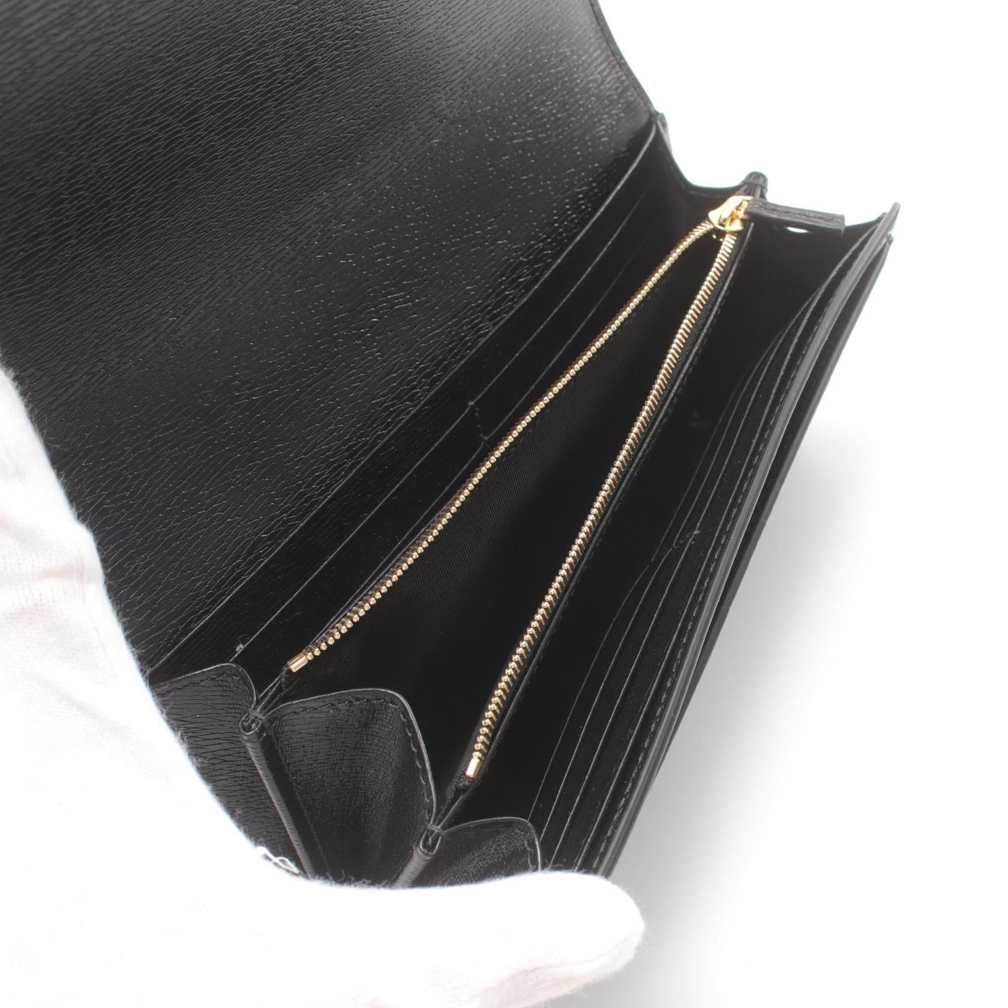 Luxury Gucci Trending 2025 Leather Script Bifold Long Wallet
