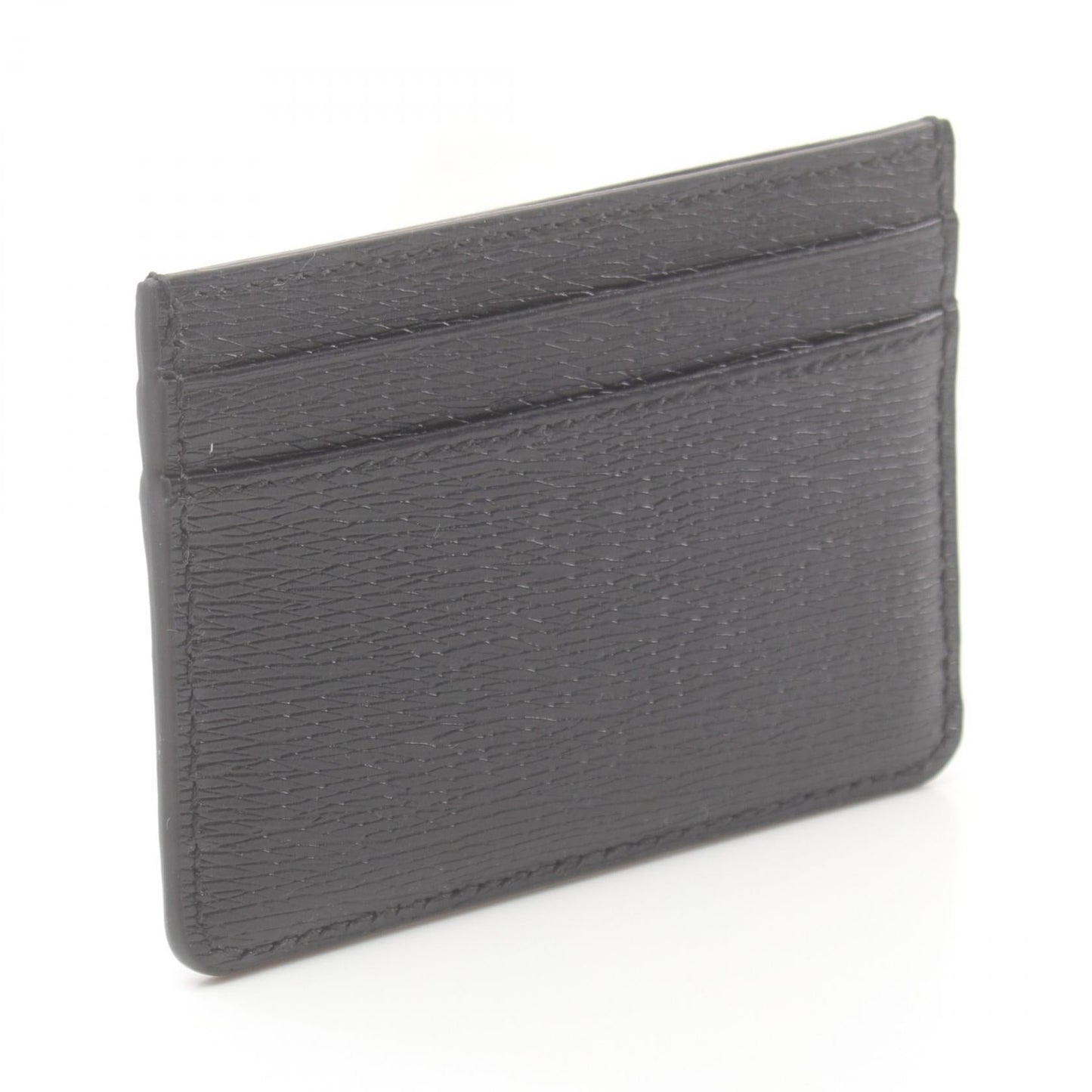 Luxury Gucci Trending 2025 Leather Script Card Case Black