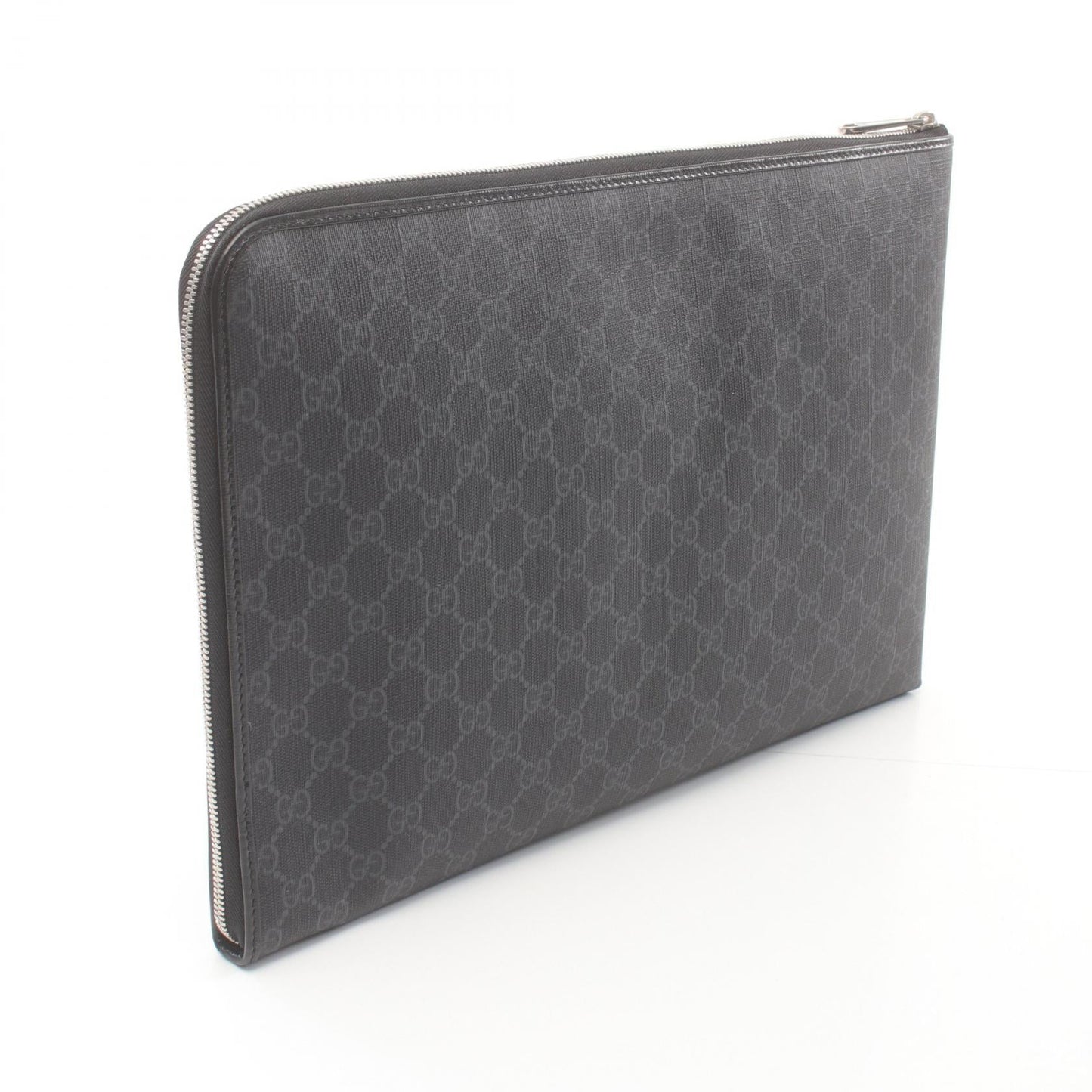Luxury Gucci Trending 2025 GG Supreme Document Clutch Bag Black