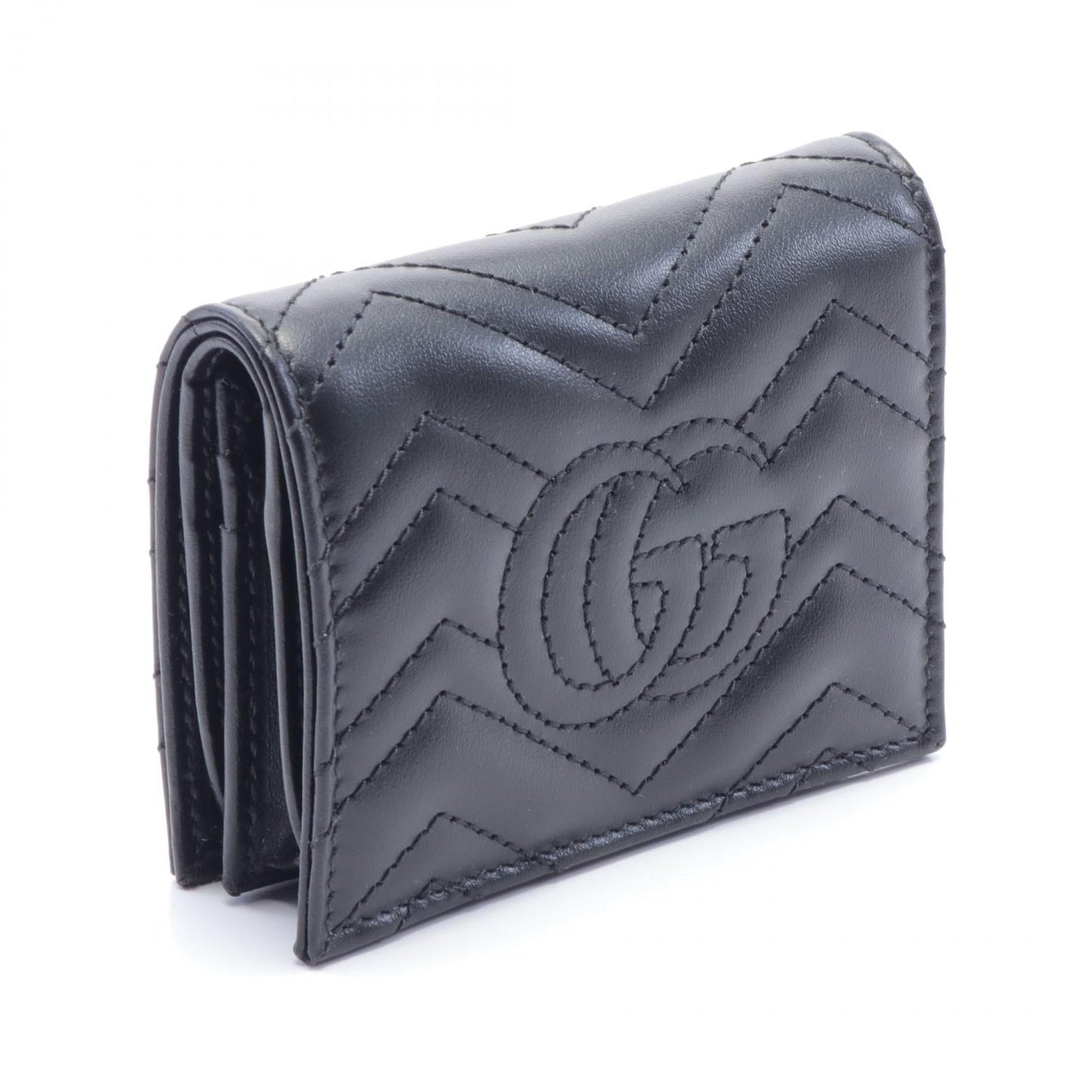 Luxury Gucci Trending 2025 GG Marmont Leather Wallet Black