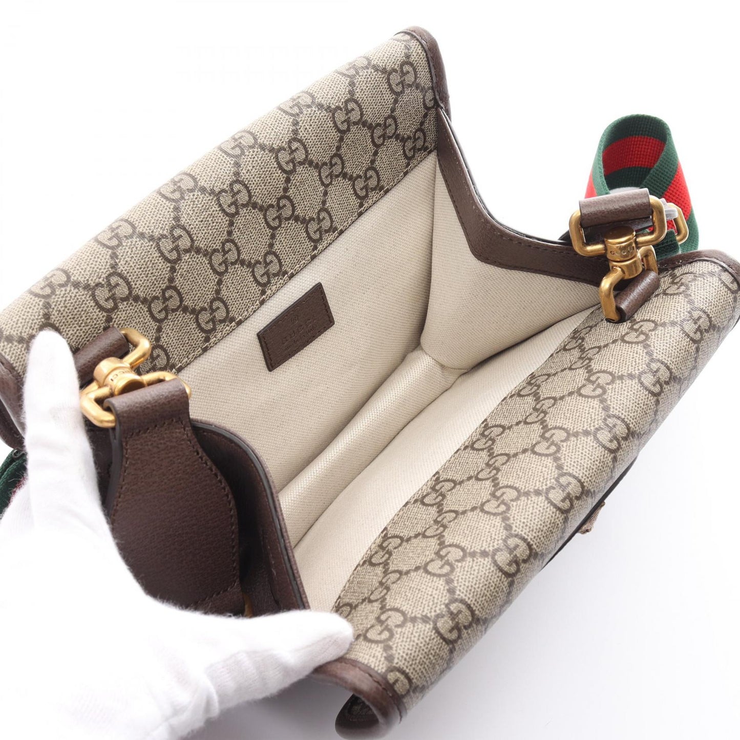 Luxury Gucci Trending 2025 GG Supreme Small Messenger Bag PVC Canvas