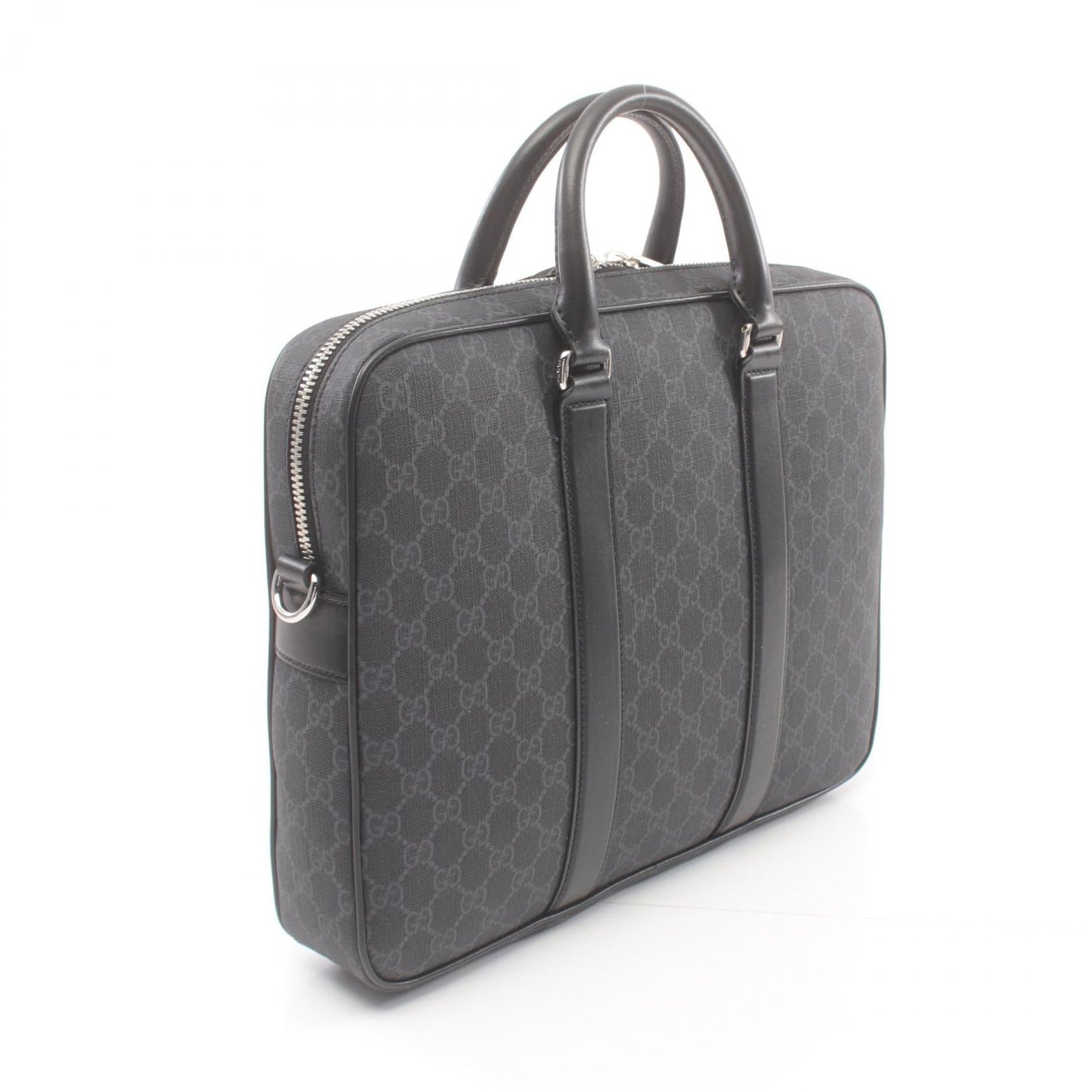 Luxury Gucci Trending 2025 GG Supreme Briefcase Leather Black
