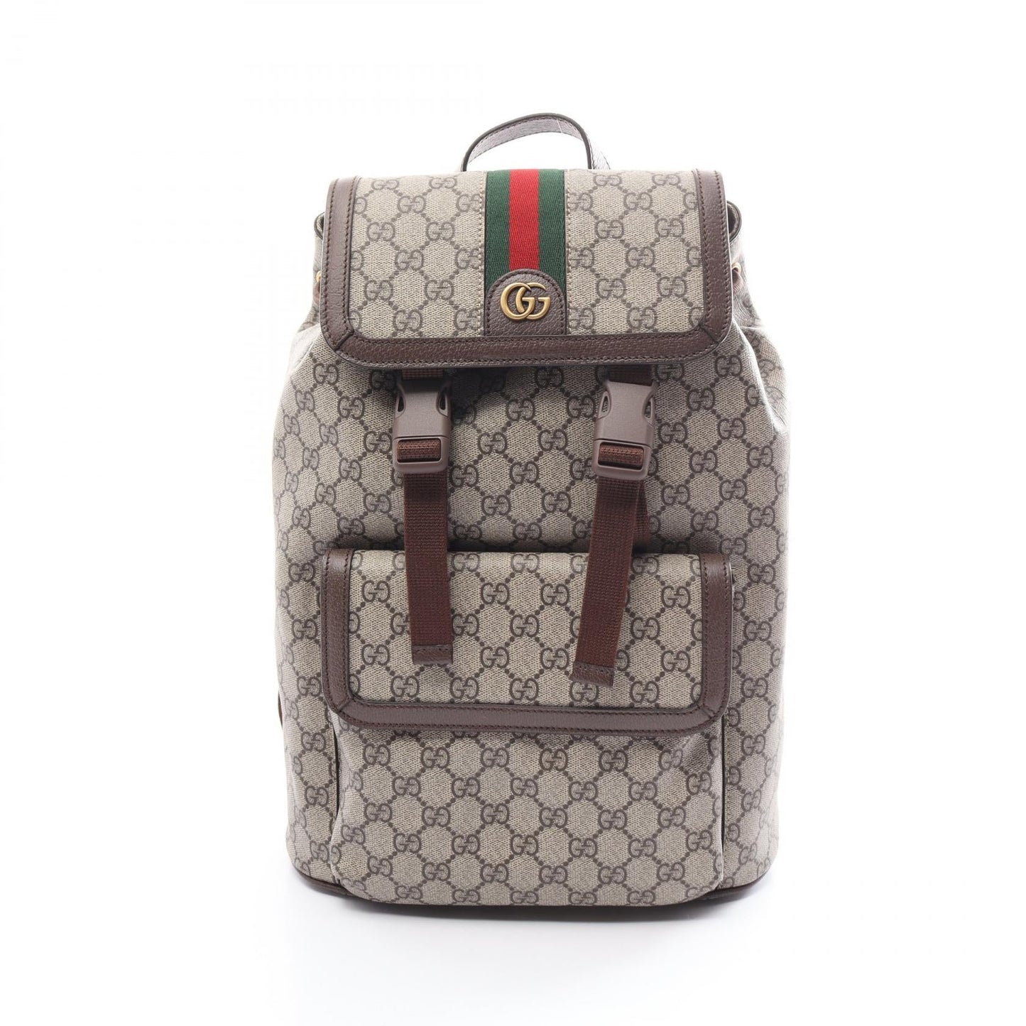 Luxury Gucci Trending 2025 Ophidia GG Supreme Backpack PVC Canvas Leather