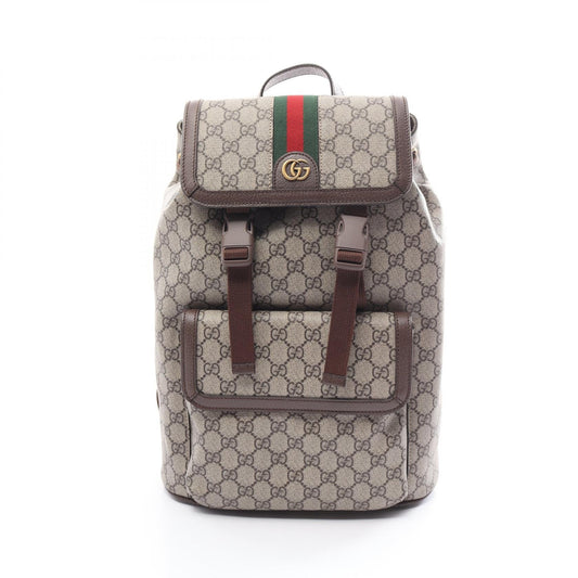 Luxury Gucci Trending 2025 Ophidia GG Supreme Backpack PVC Canvas Leather