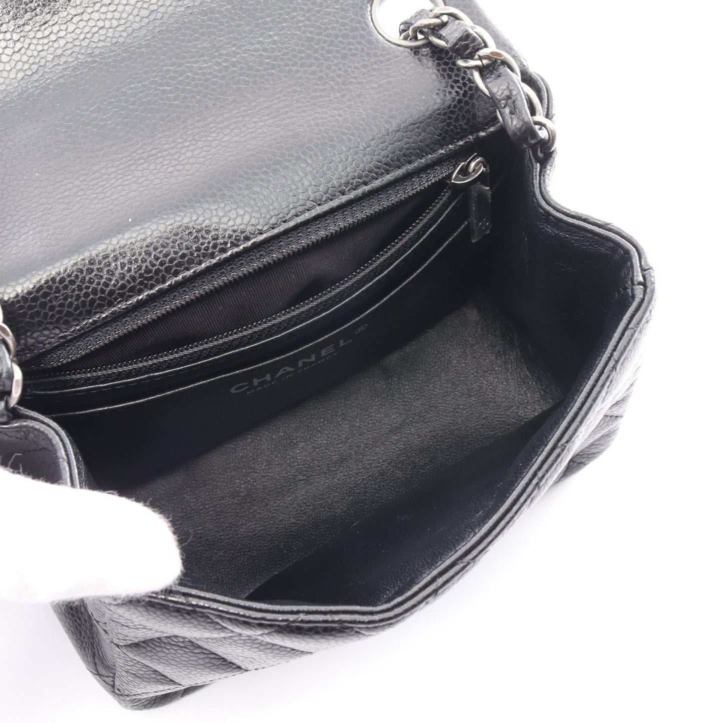 Chanel Mini Matelasse Shoulder Bag Caviar Leather