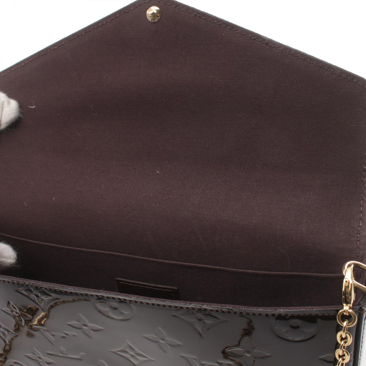 Louis Vuitton Vernis Leather Pochette Felicie Bag