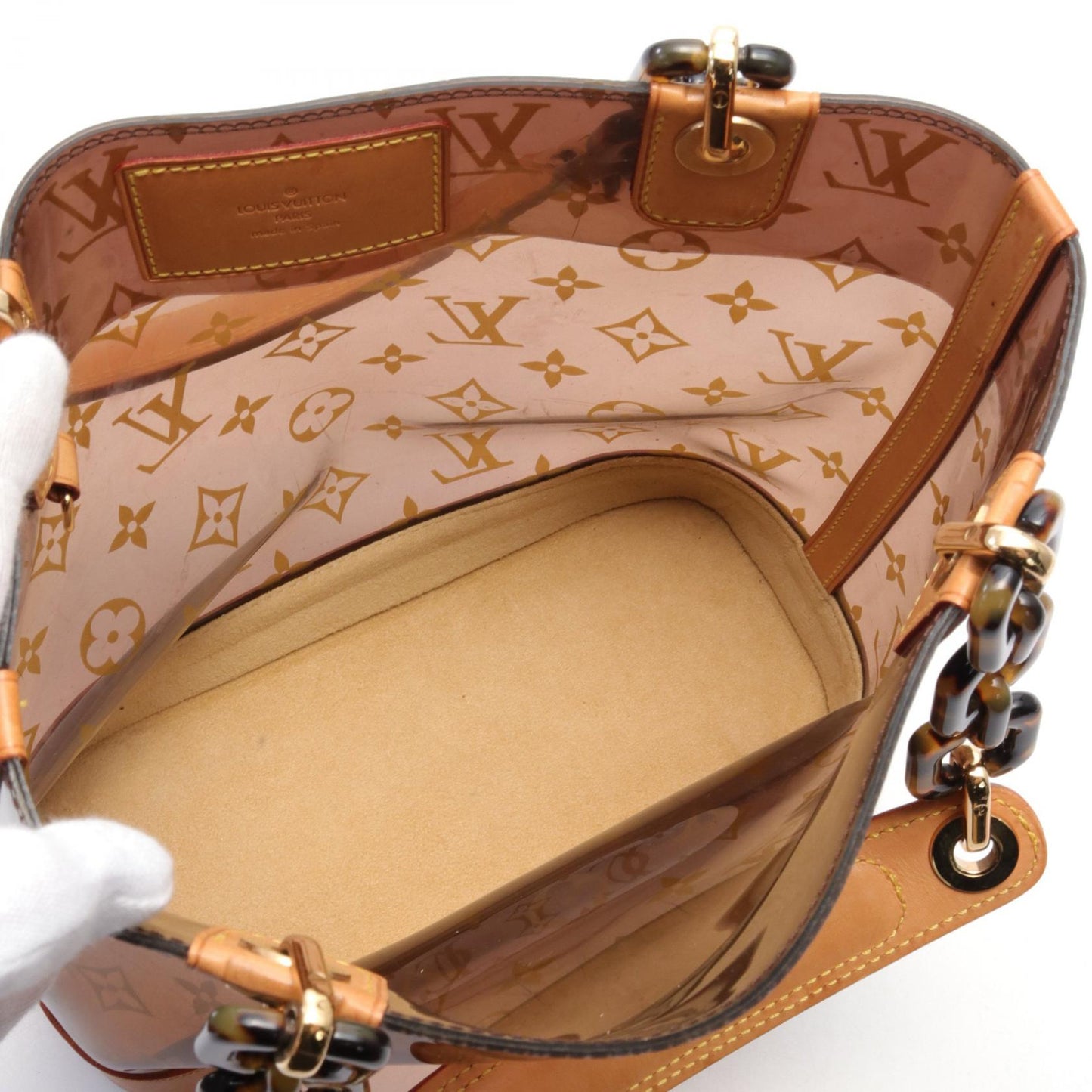 Louis Vuitton Monogram Vinyl Leather Tote Bag M92502