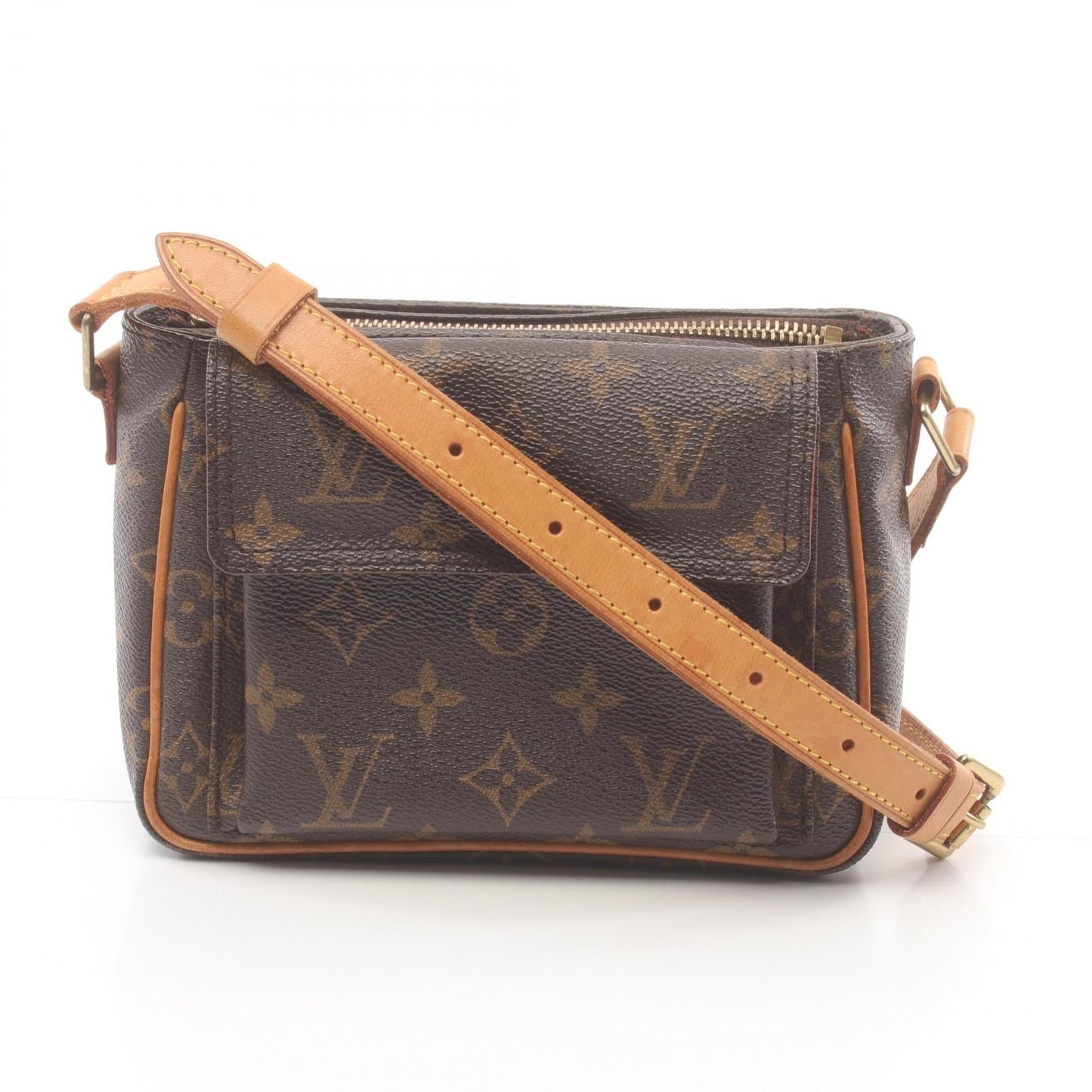 Louis Vuitton Vivacite PM Shoulder Bag Brown