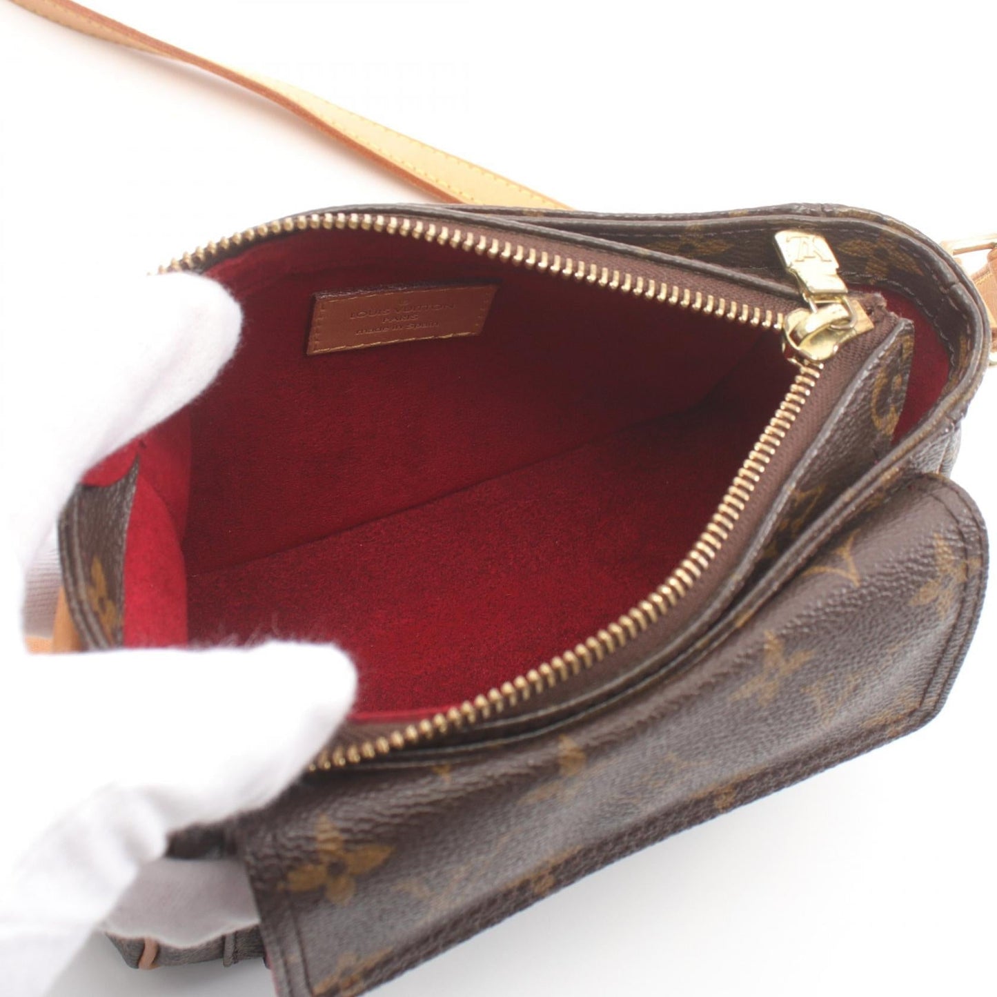 Louis Vuitton Vivacite PM Shoulder Bag Brown