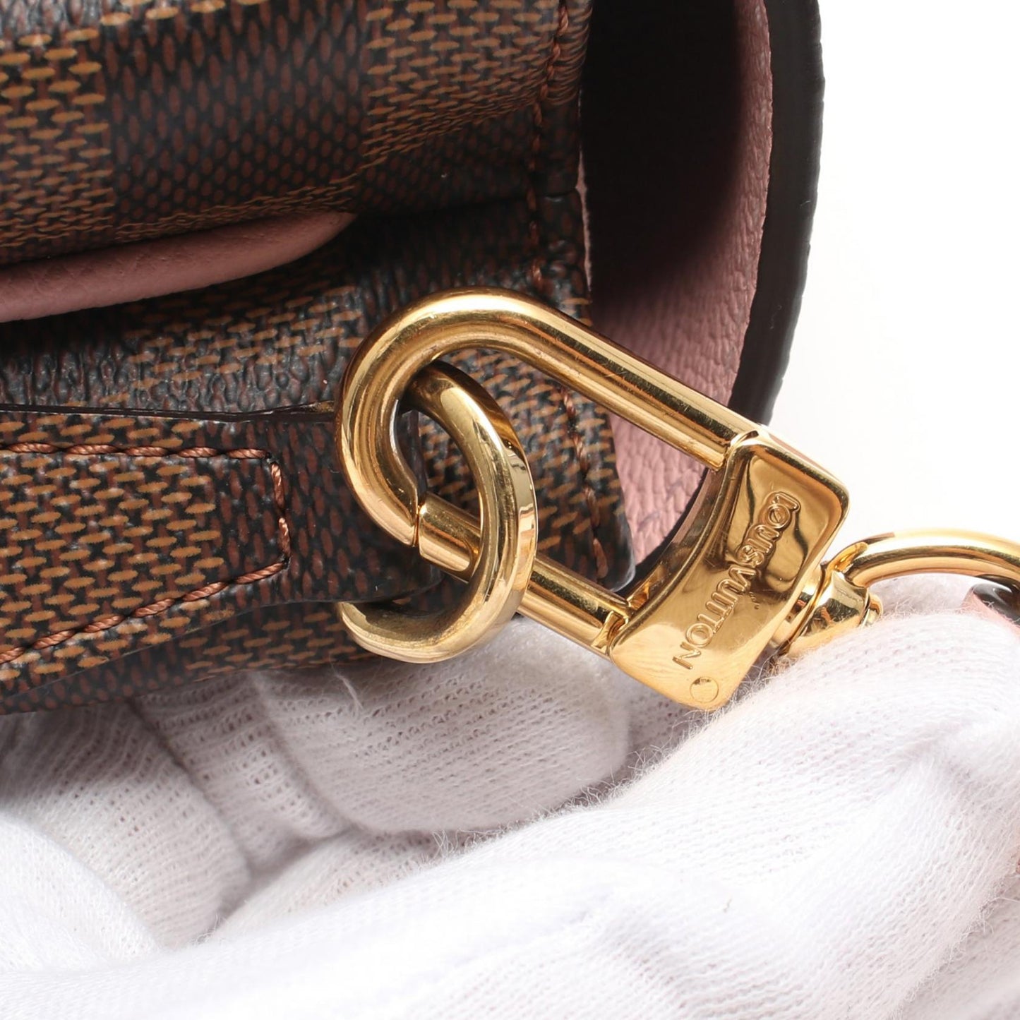 Louis Vuitton Clapton Damier Ebene Magnolia Shoulder Bag N44244