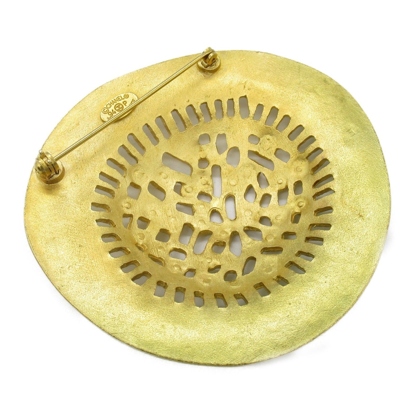Chanel Gold Plated Brooch
