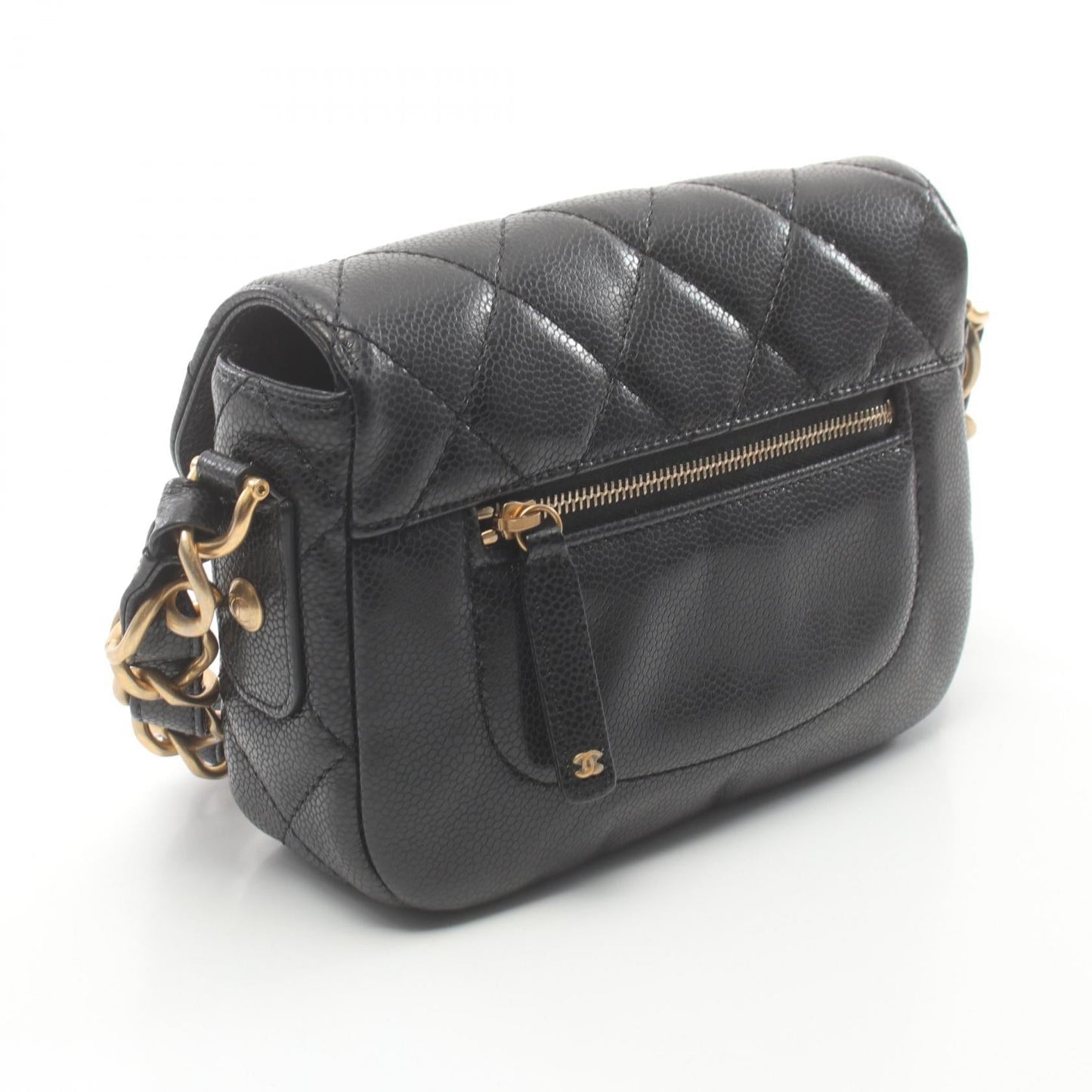 Chanel Mini Matelasse Shoulder Bag Black