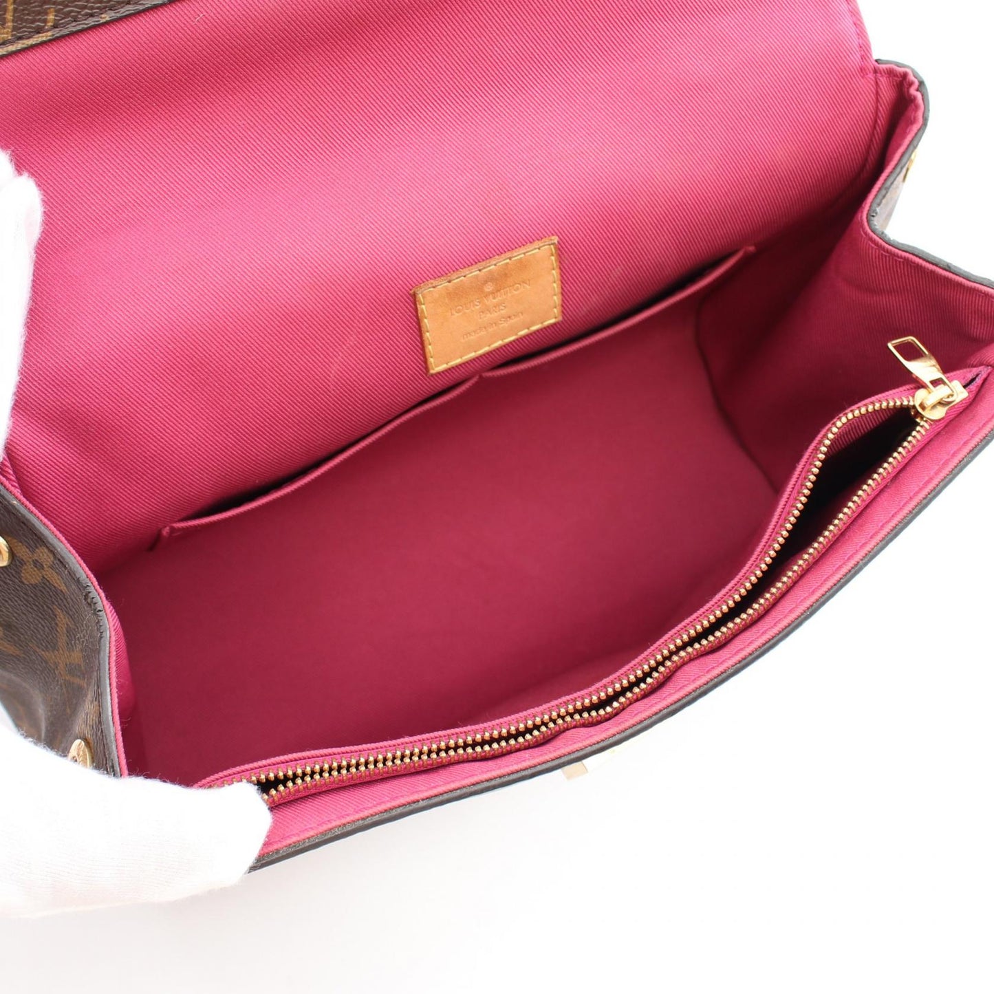 Louis Vuitton Cluny BB Monogram Rose Handbag M42738