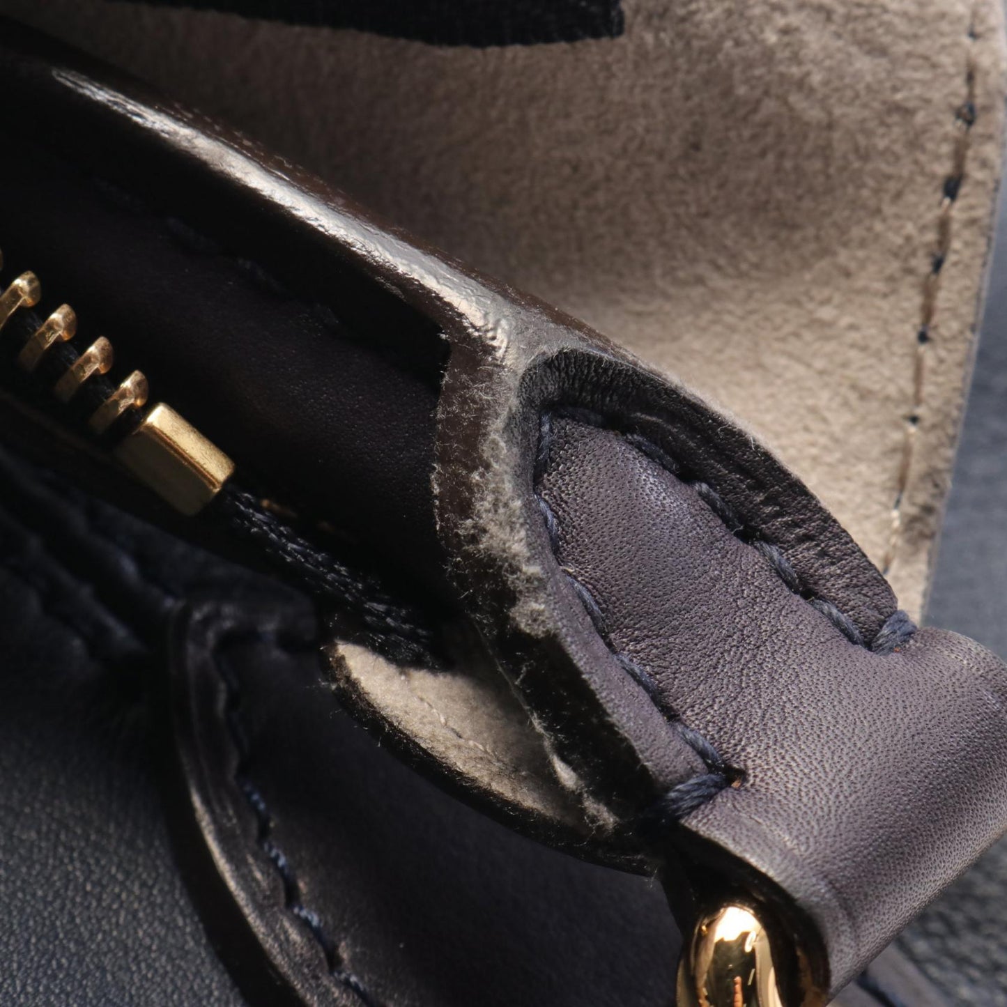 Louis Vuitton Leather Sac Louis Handbag