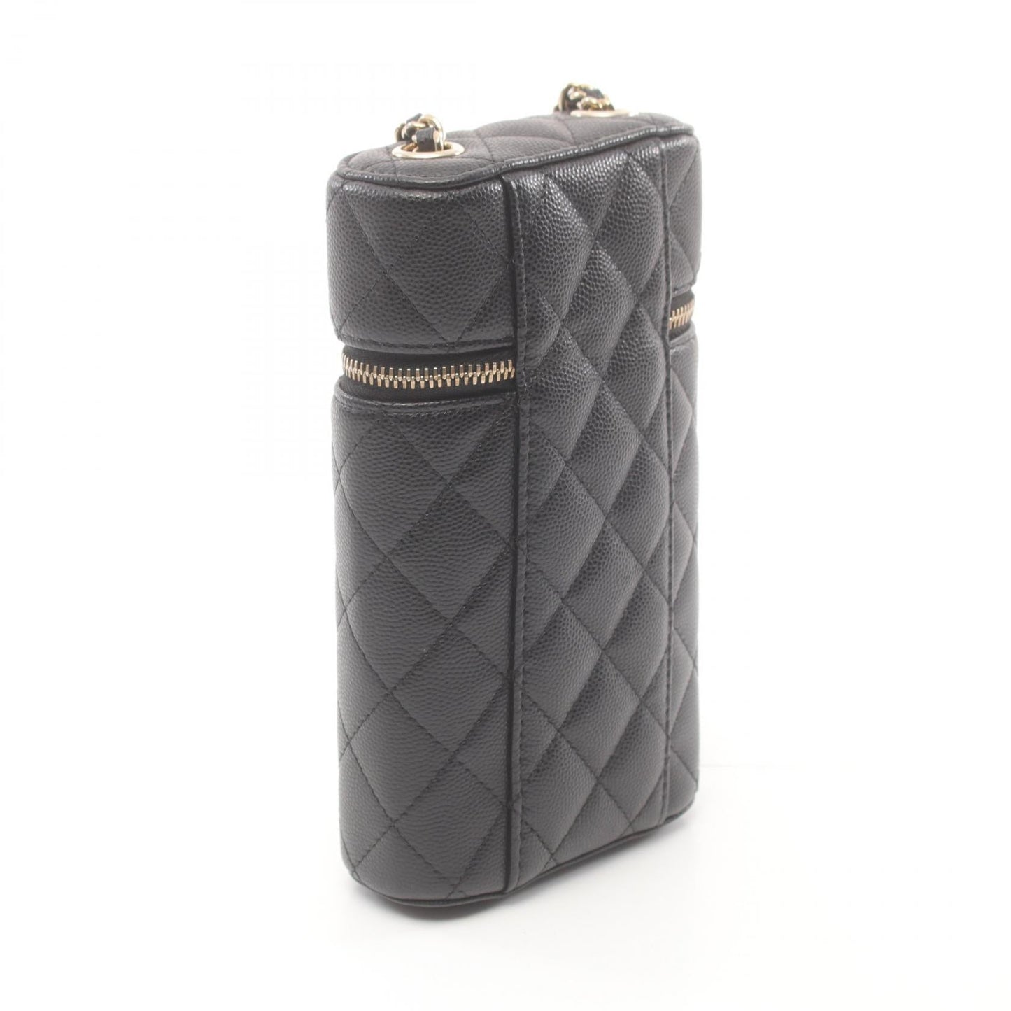 Chanel Caviar Skin Matelasse Phone Holder Bag