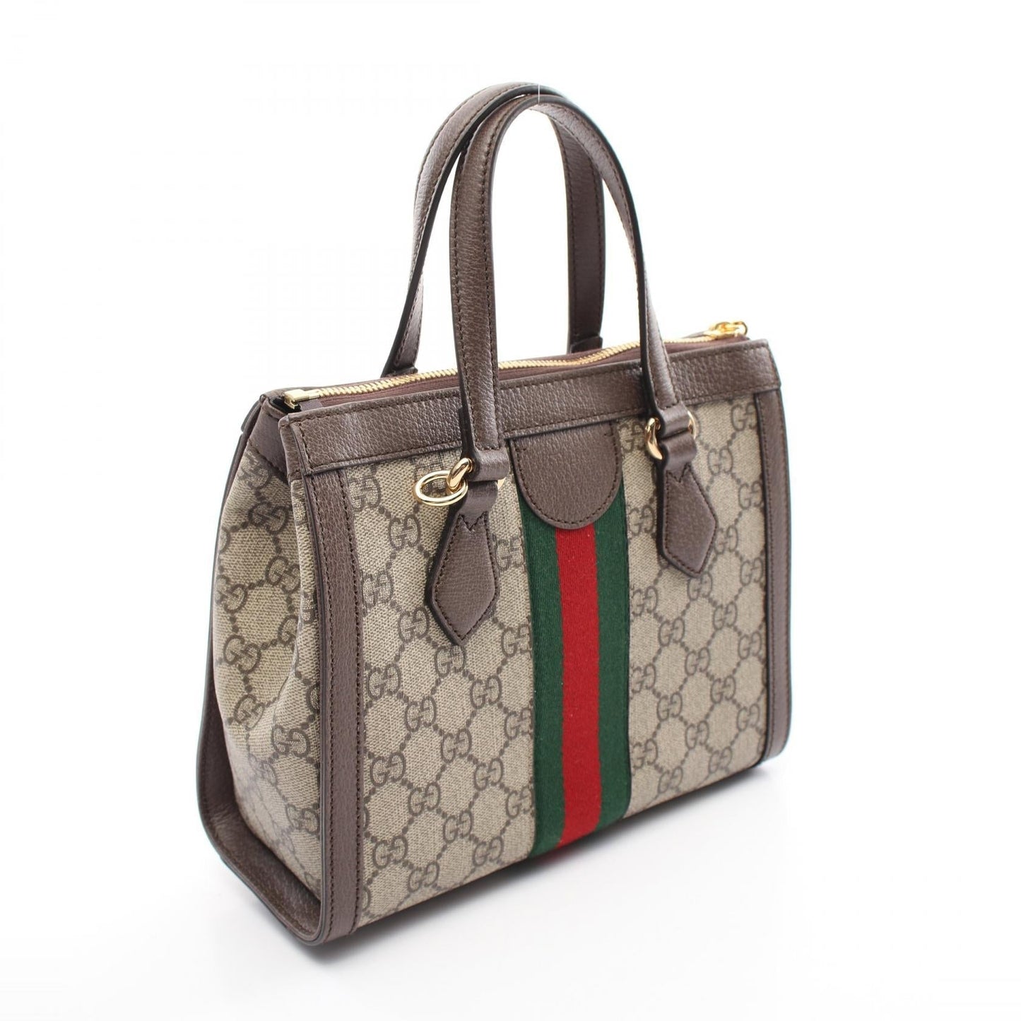 Luxury Gucci Trending 2025 Ophidia GG Small Tote Bag PVC Canvas Leather