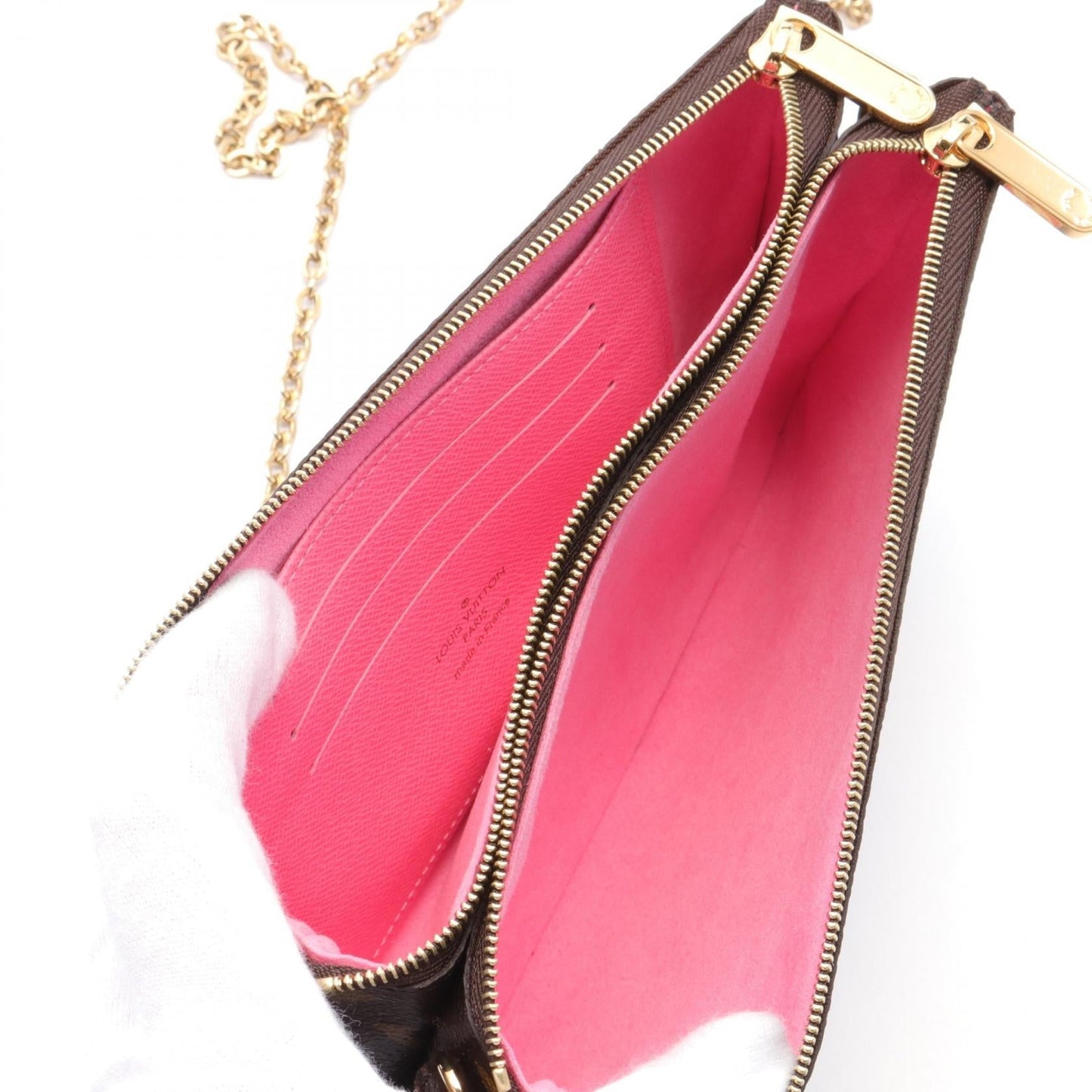 Louis Vuitton Pochette Double Zip Shoulder Bag