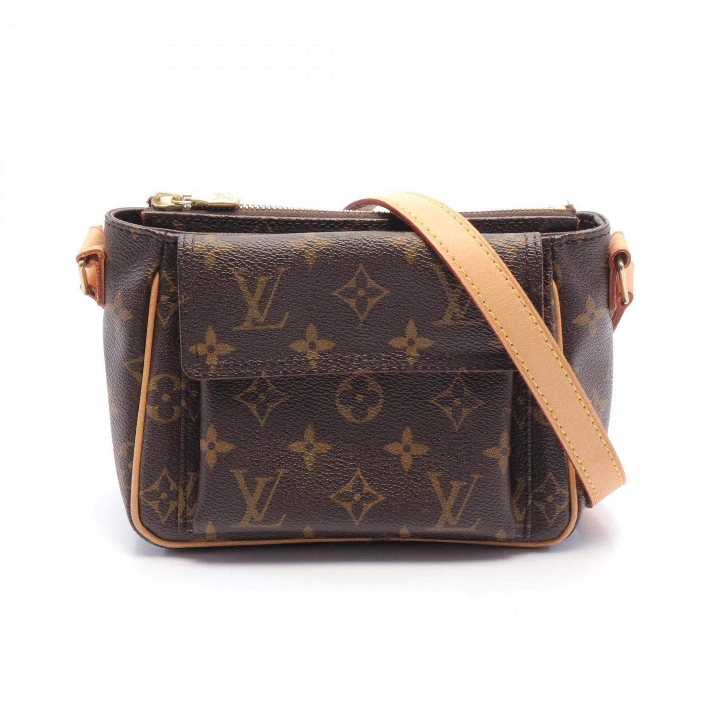 Louis Vuitton Vivacite PM Shoulder Bag Brown