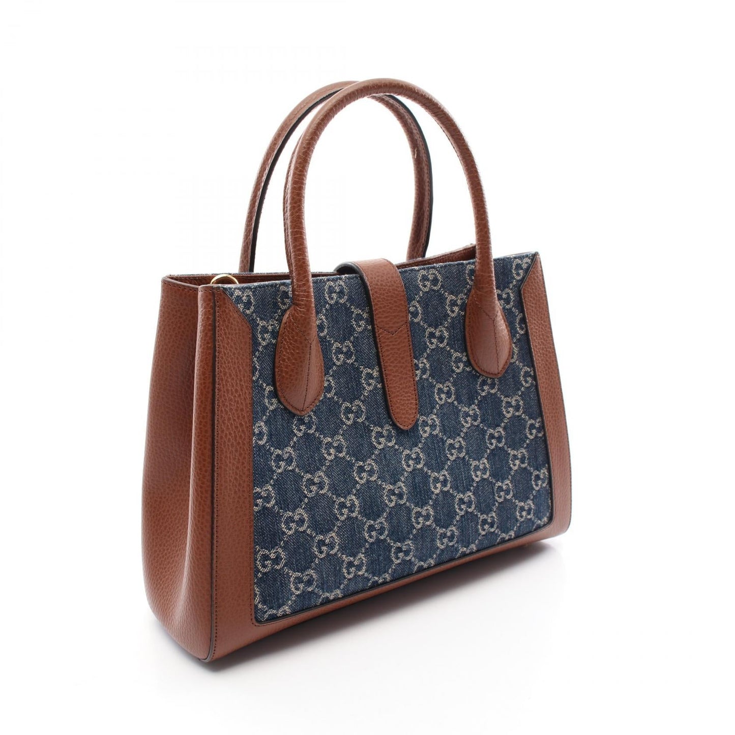 Luxury Gucci Trending 2025 Jackie 1961 GG Denim Leather Handbag