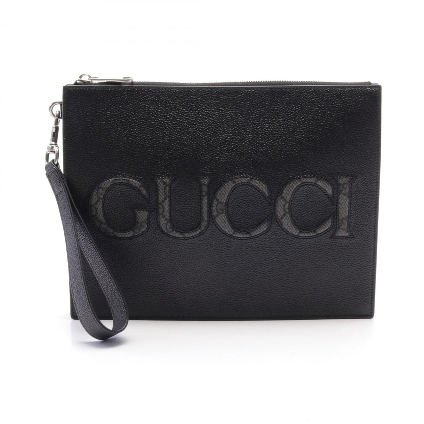 Luxury Gucci Trending 2025 GG Supreme Leather PVC Clutch Bag Black