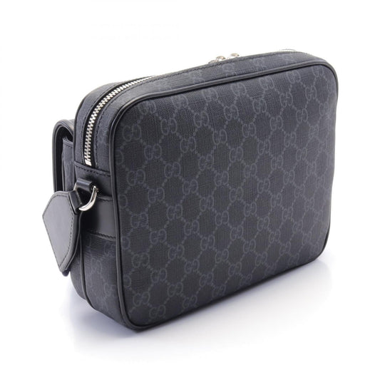 Luxury Gucci Trending 2025 GG Supreme Small Crossbody Bag Black/Gray