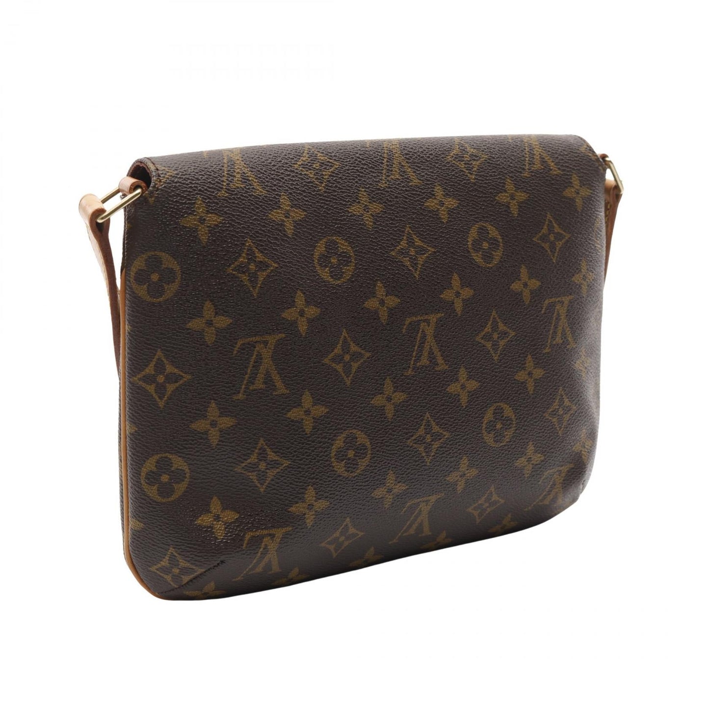 Louis Vuitton Musette Tango Shoulder Bag Brown
