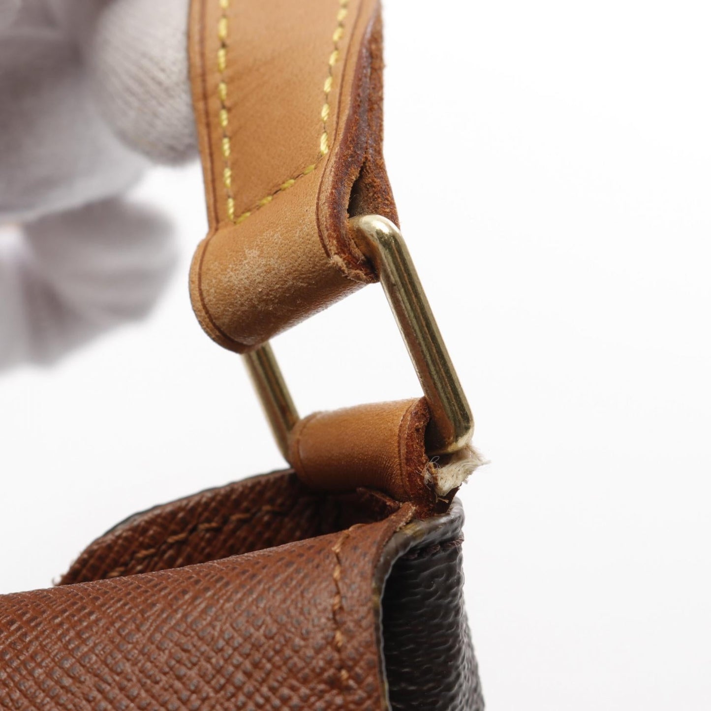 Louis Vuitton Musette Tango Shoulder Bag Brown