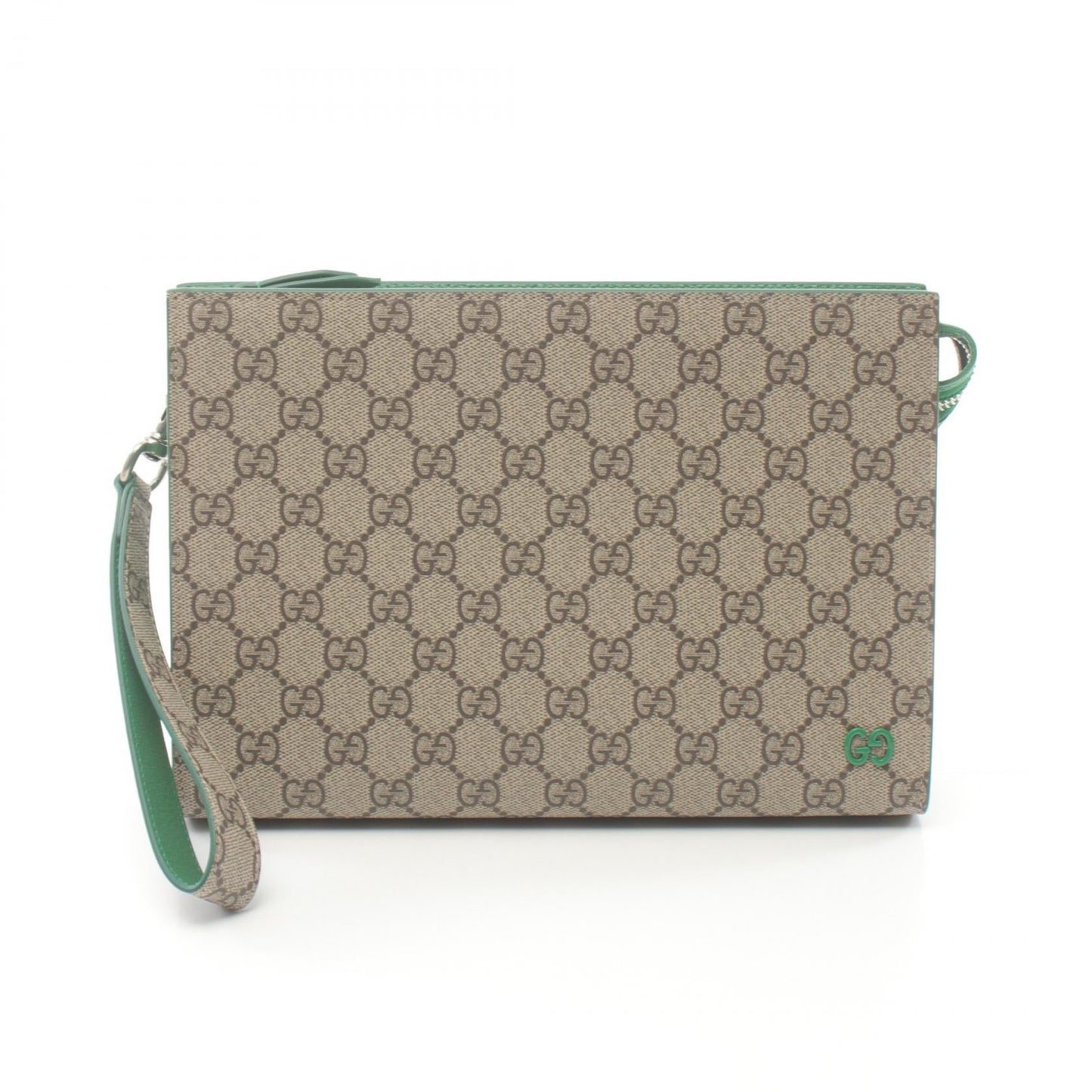 Luxury Gucci Trending 2025 GG Supreme Clutch Bag PVC Canvas Leather