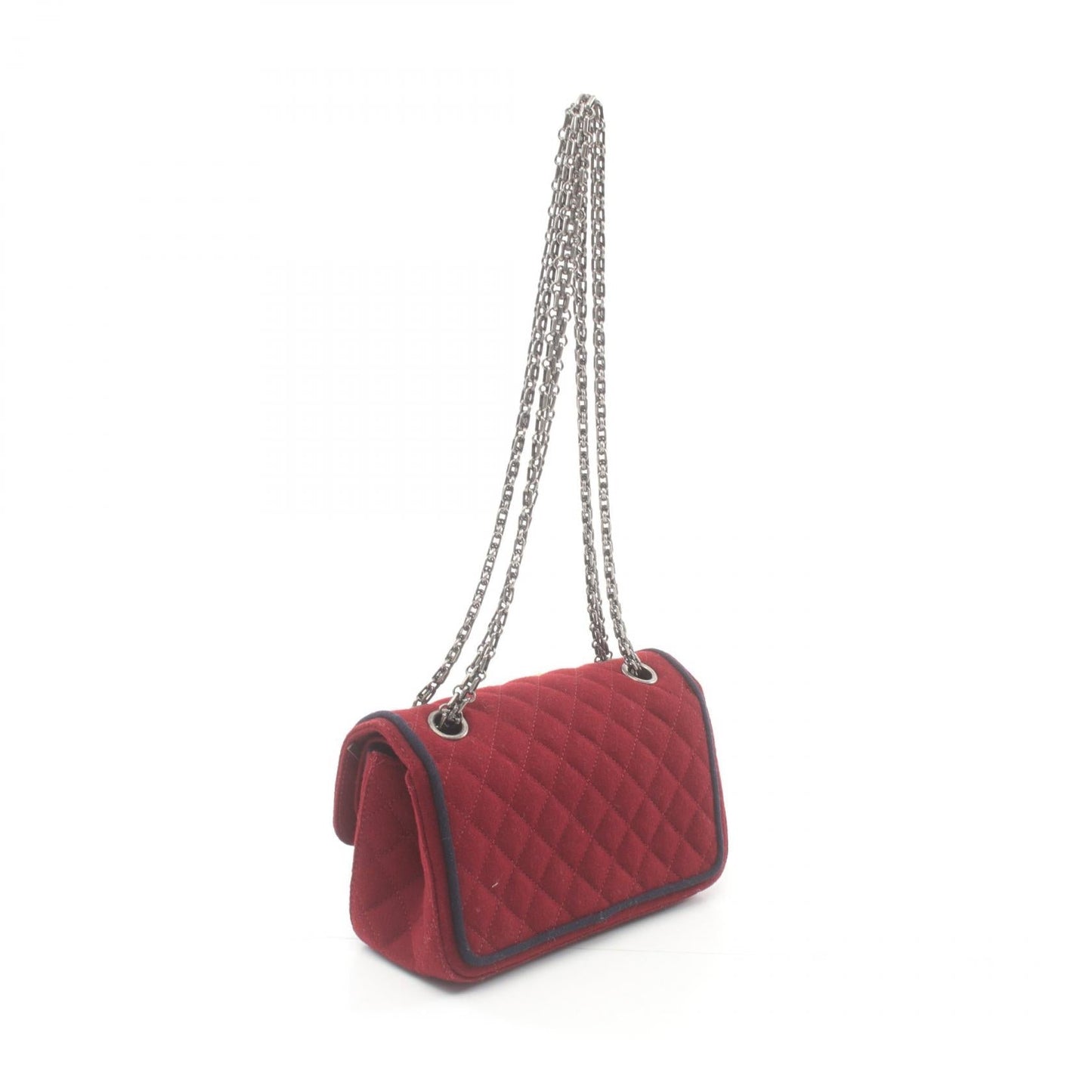 Chanel 2.55 Wool W Flap Shoulder Bag