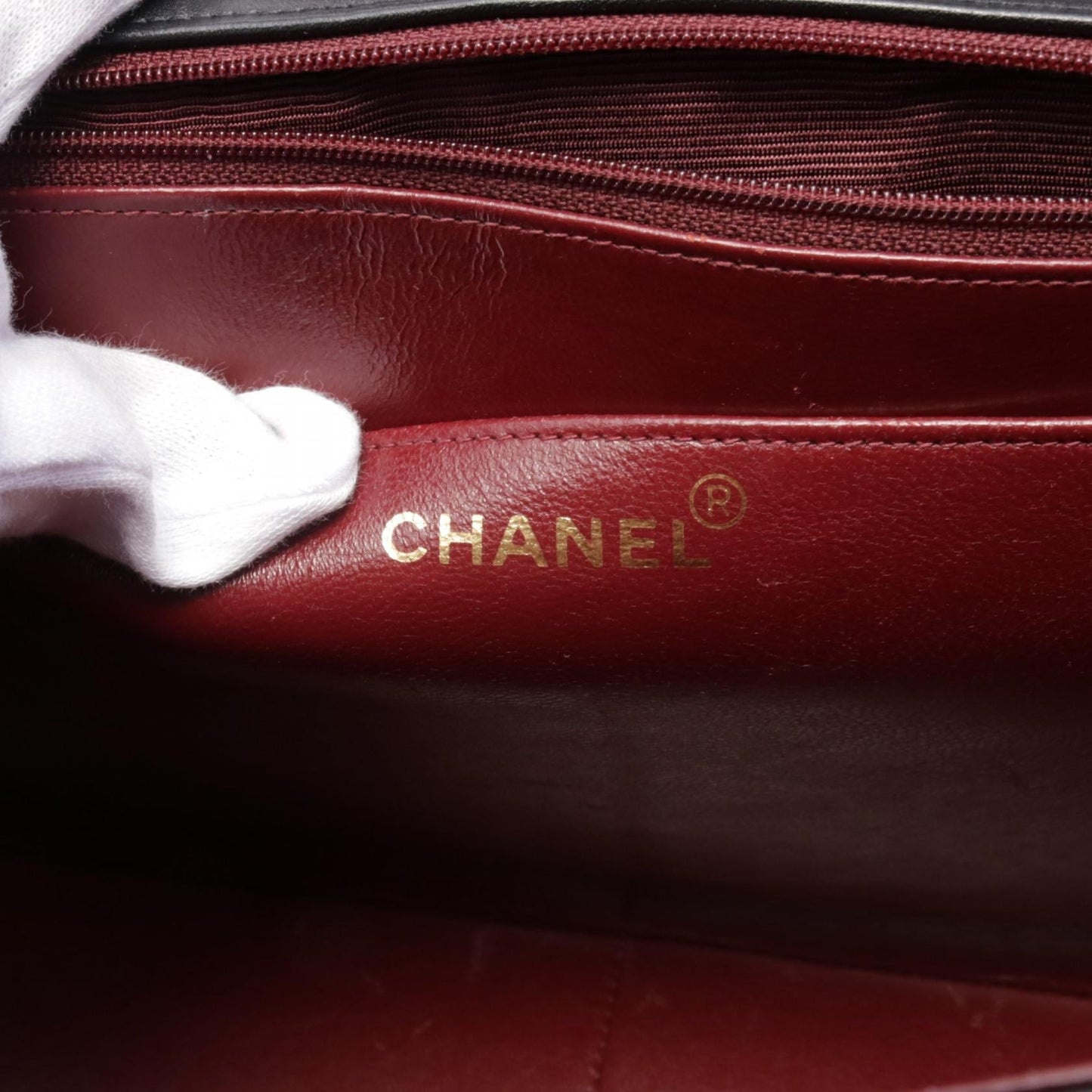 Chanel Lambskin Shoulder Bag Black A01094