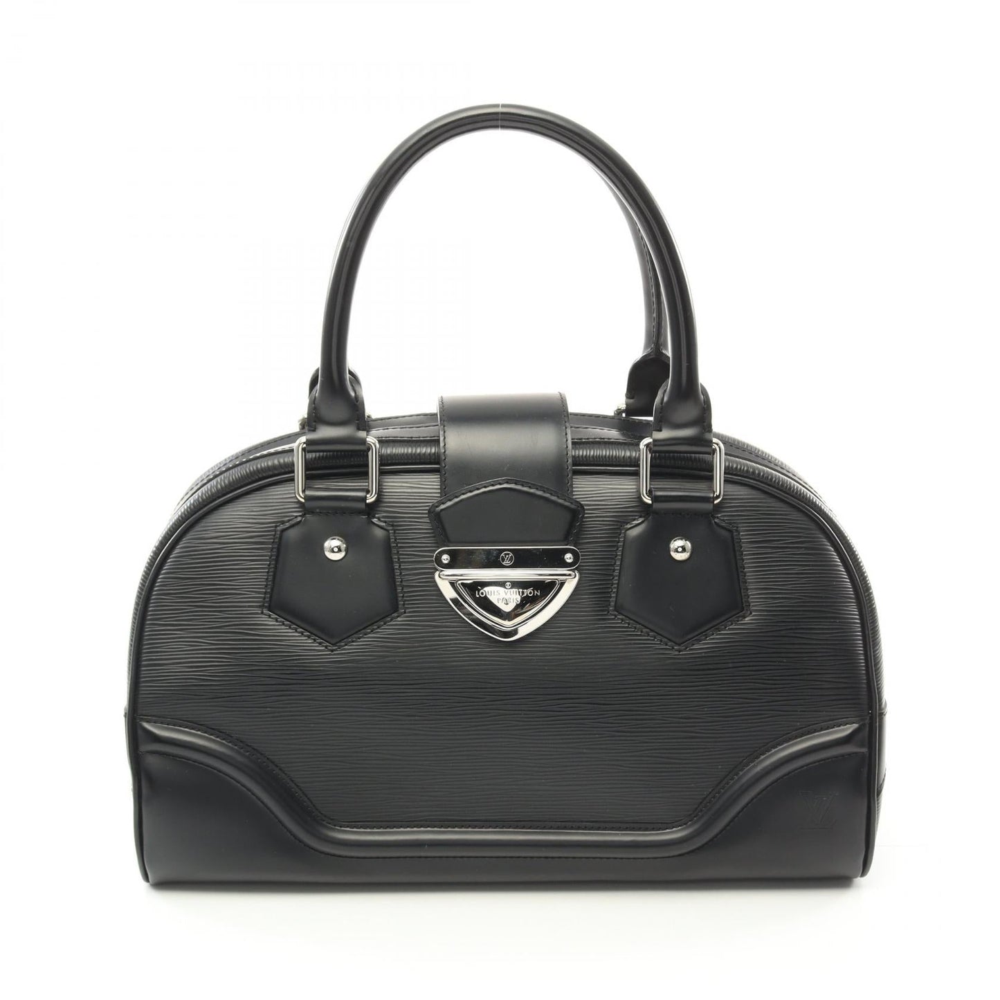 Louis Vuitton Bowling Montaigne GM Noir Leather Handbag M59312