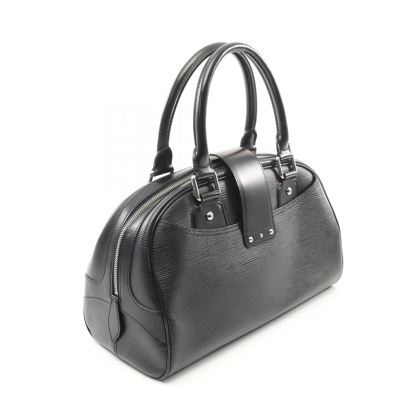 Louis Vuitton Bowling Montaigne GM Noir Leather Handbag M59312