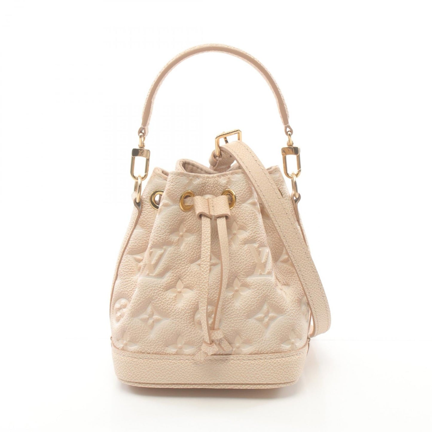 Louis Vuitton Nano Noe Stardust Leather Handbag