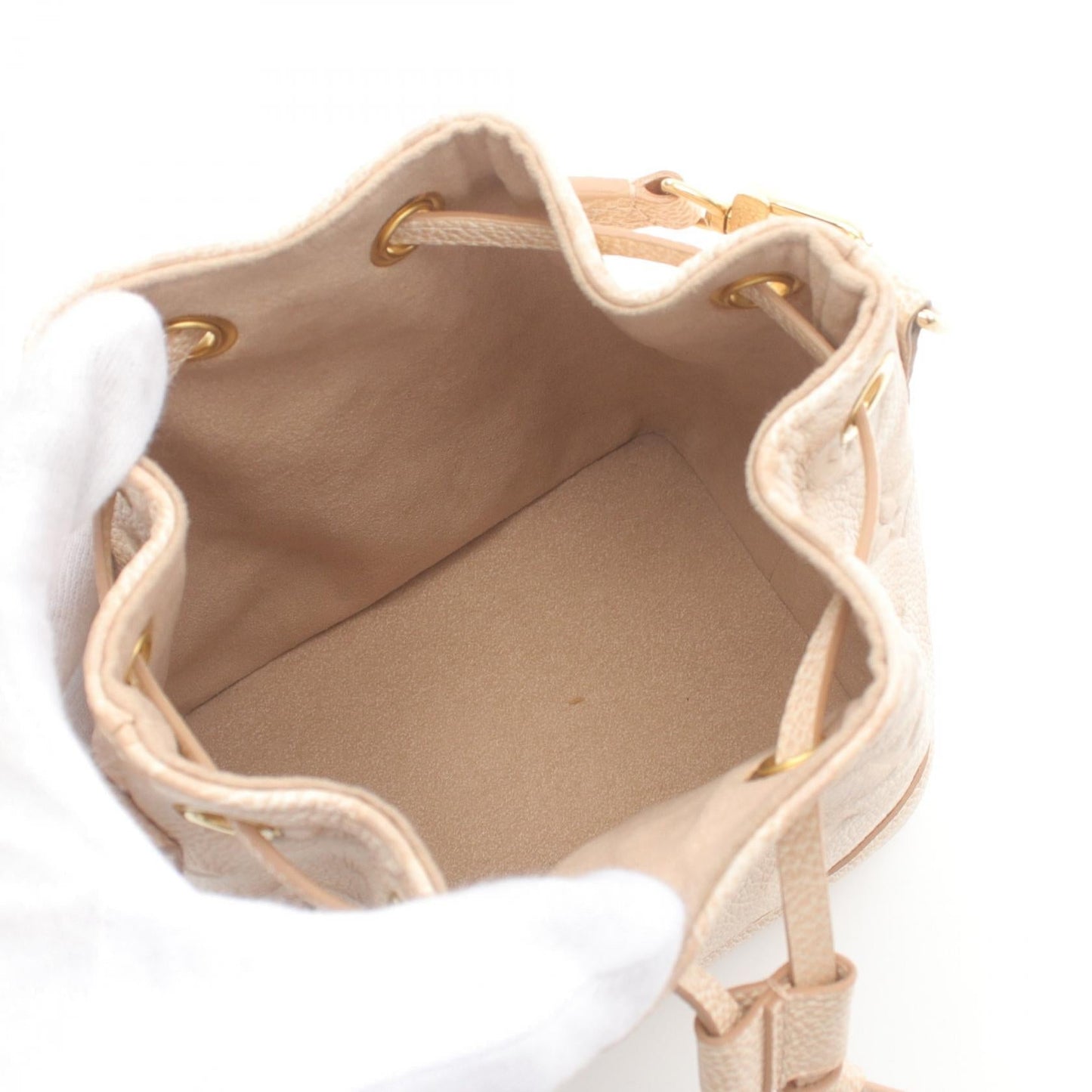 Louis Vuitton Nano Noe Stardust Leather Handbag