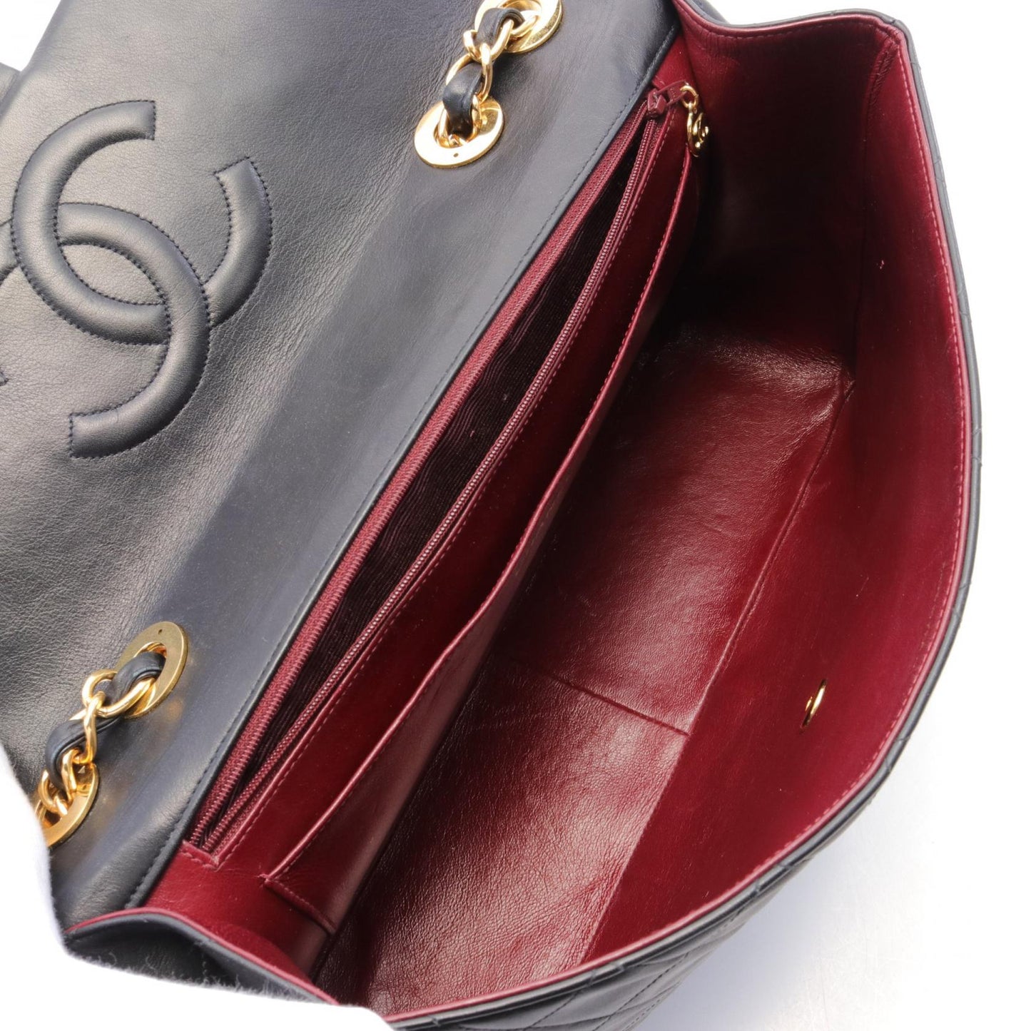 Chanel Lambskin Shoulder Bag Black A01094