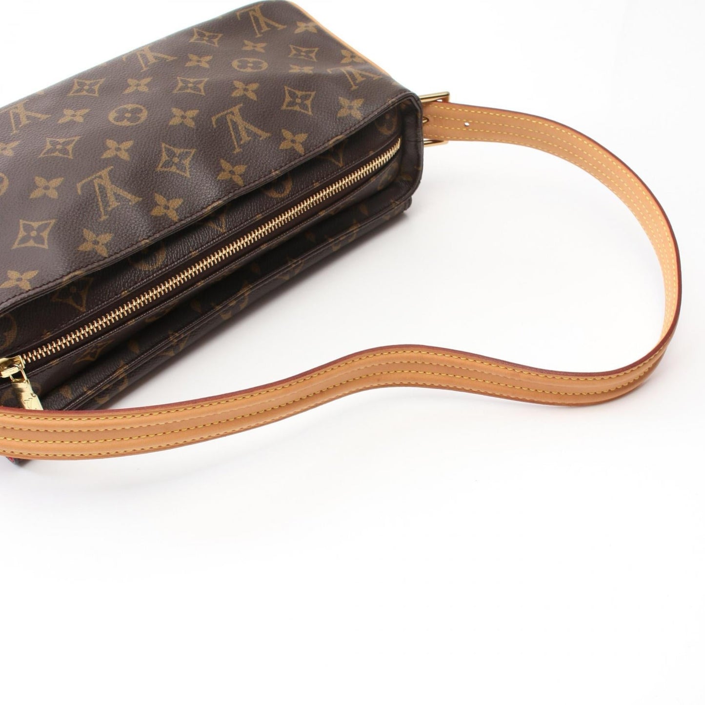 Louis Vuitton Vivacite MM Shoulder Bag Brown