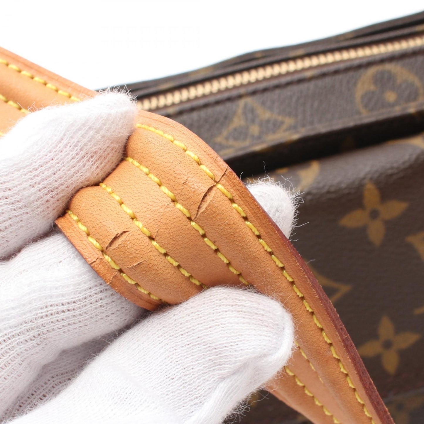 Louis Vuitton Vivacite MM Shoulder Bag Brown