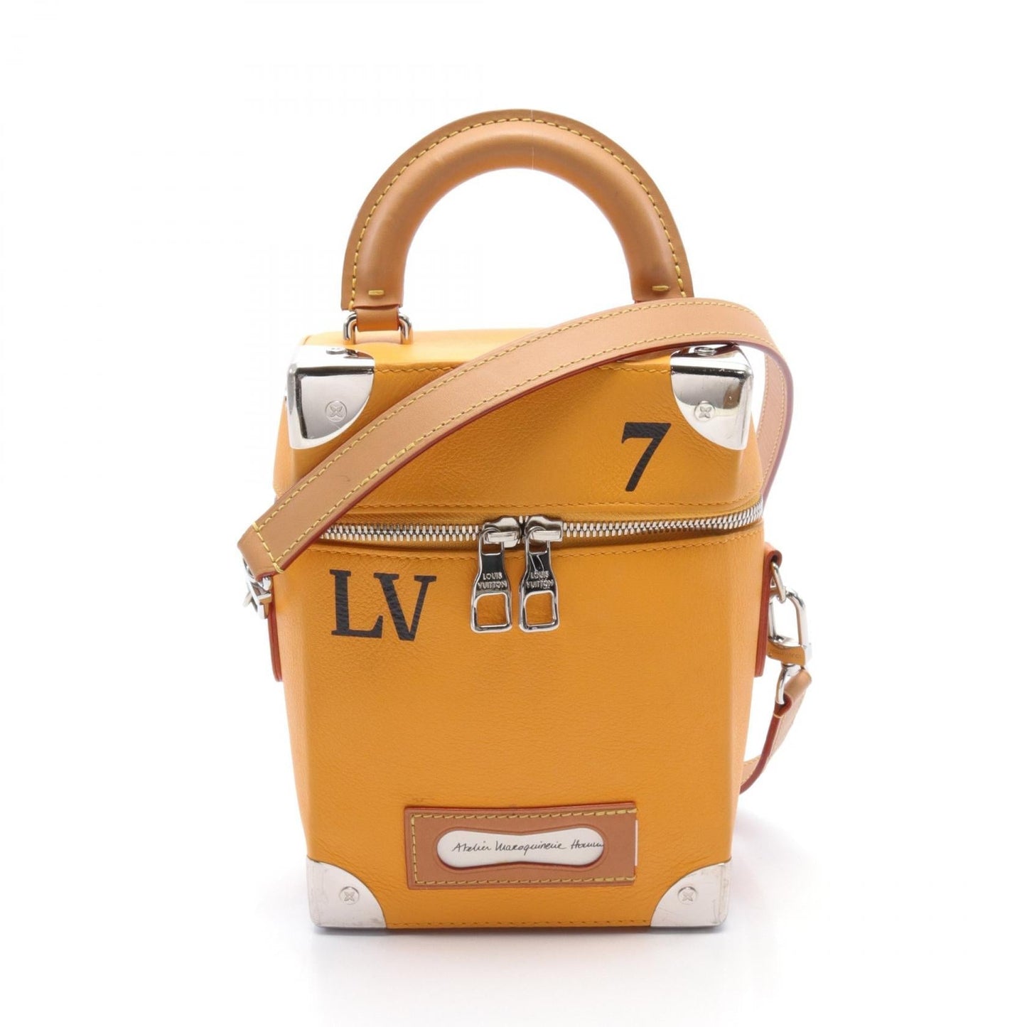 Louis Vuitton Leather Vertical Box Trunk Handbag M59666