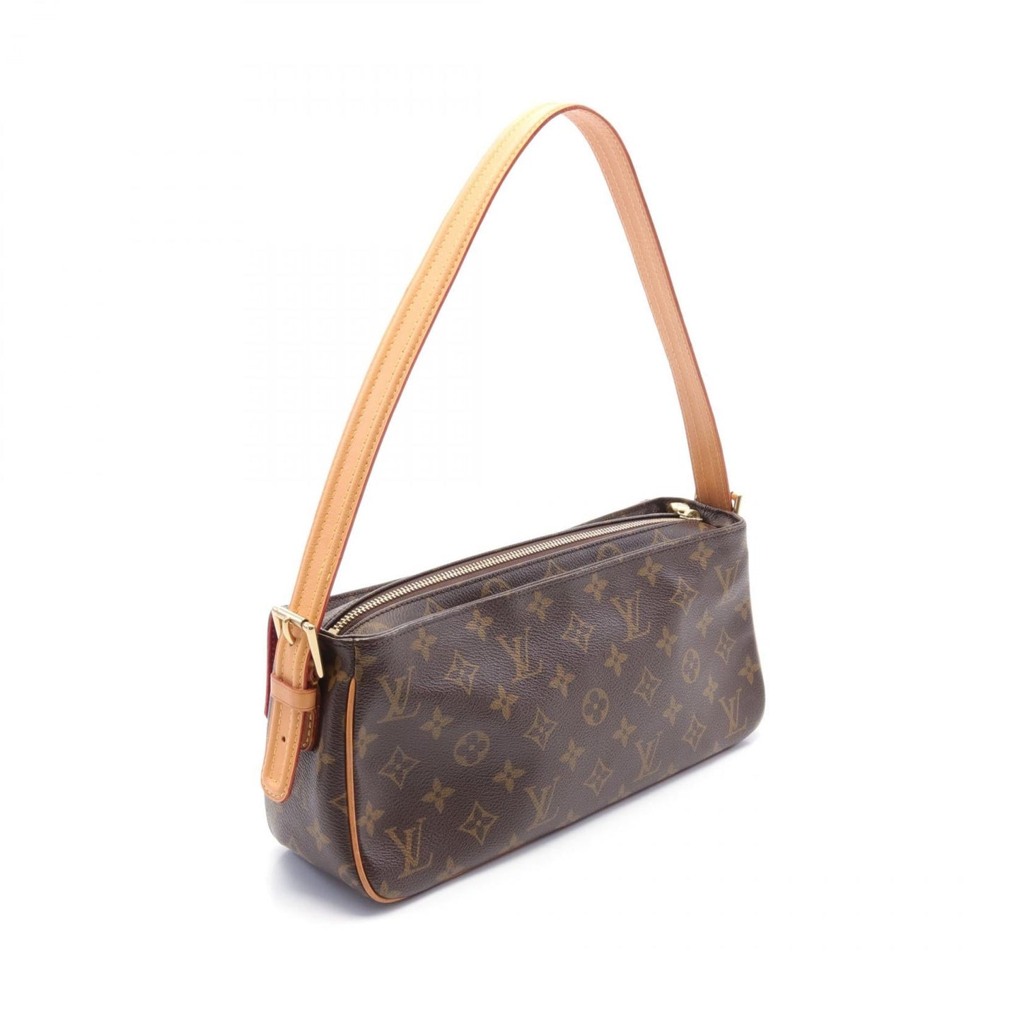 Louis Vuitton Vivacite MM Shoulder Bag Brown