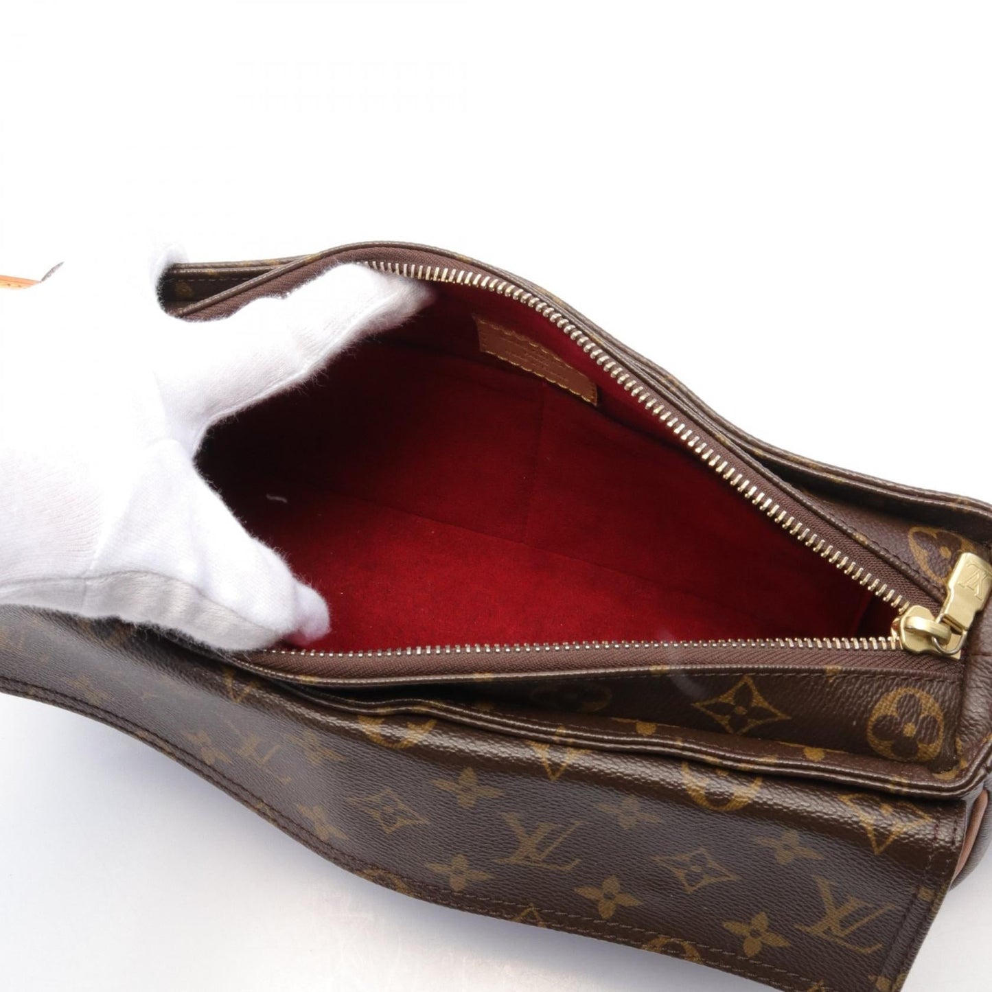 Louis Vuitton Vivacite MM Shoulder Bag Brown