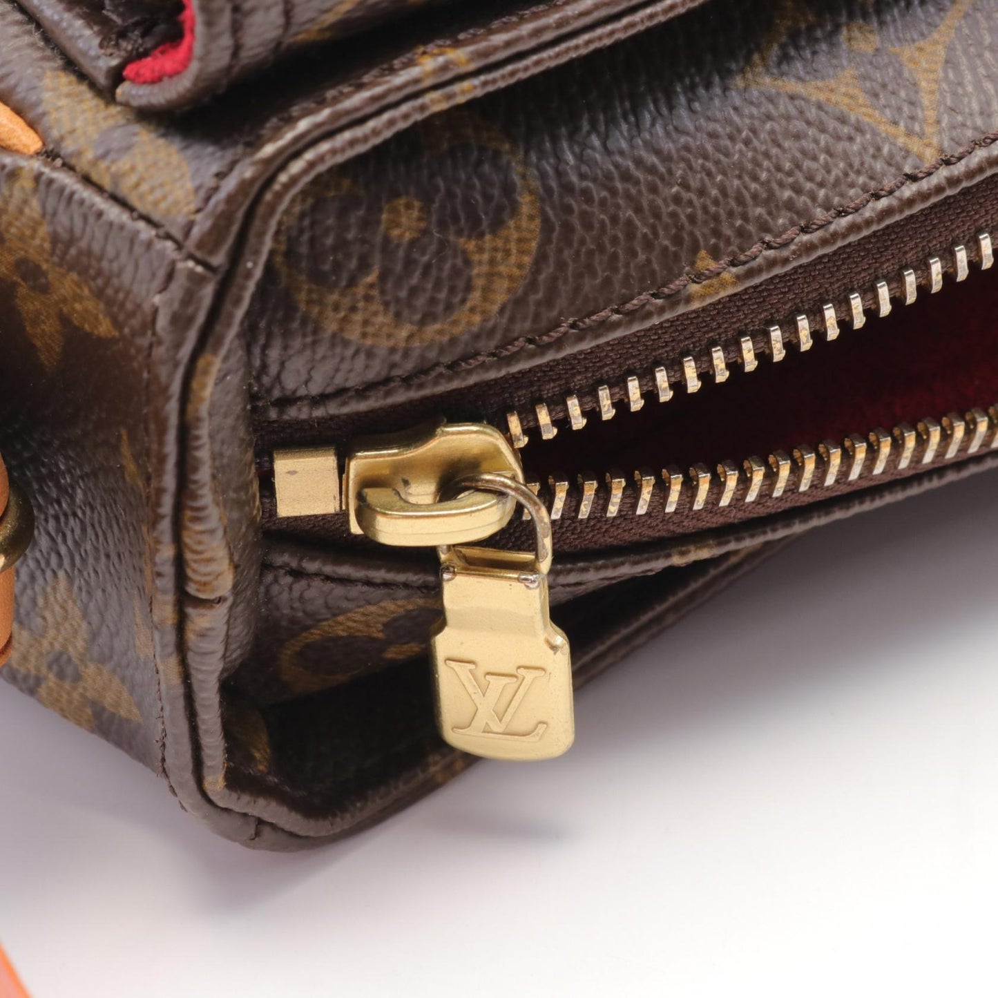 Louis Vuitton Vivacite MM Shoulder Bag Brown